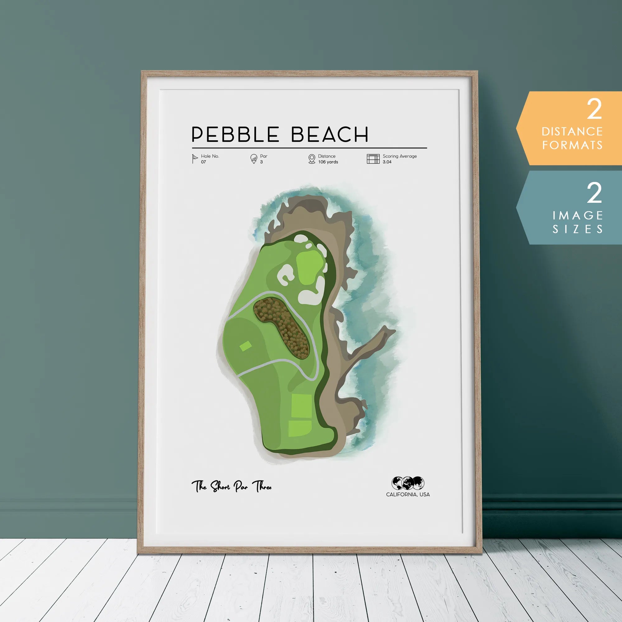 Golf Gift, Pebble Beach Golf Print