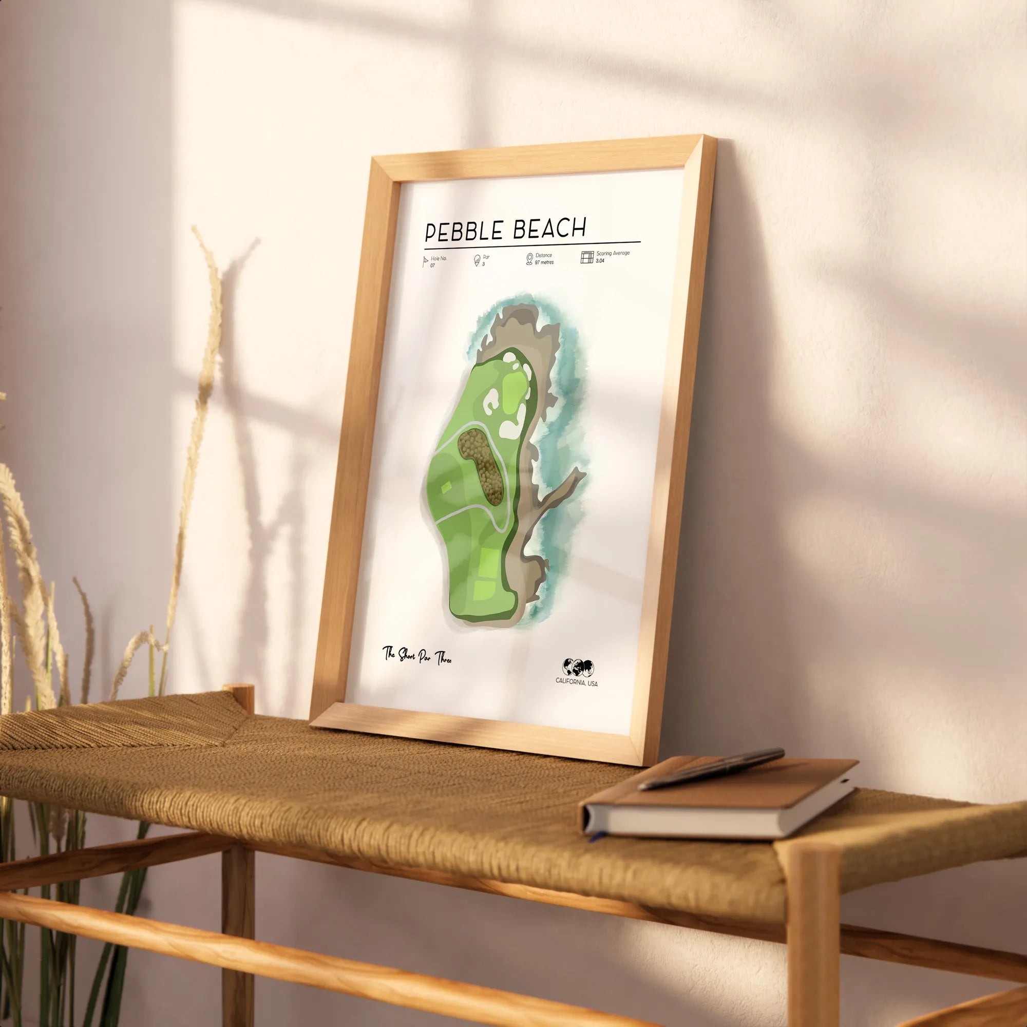 Golf Gift, Pebble Beach Golf Print