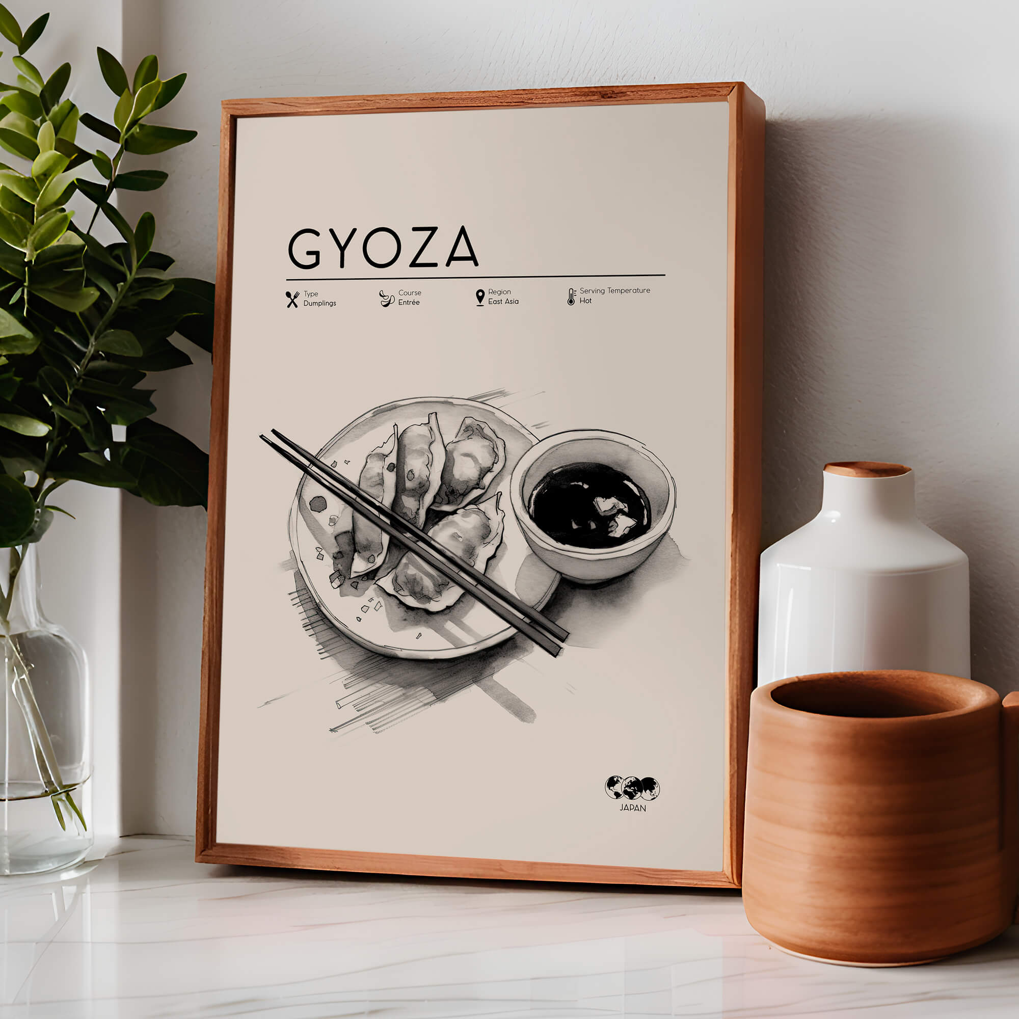 Japanese Gyoza Kitchen Print