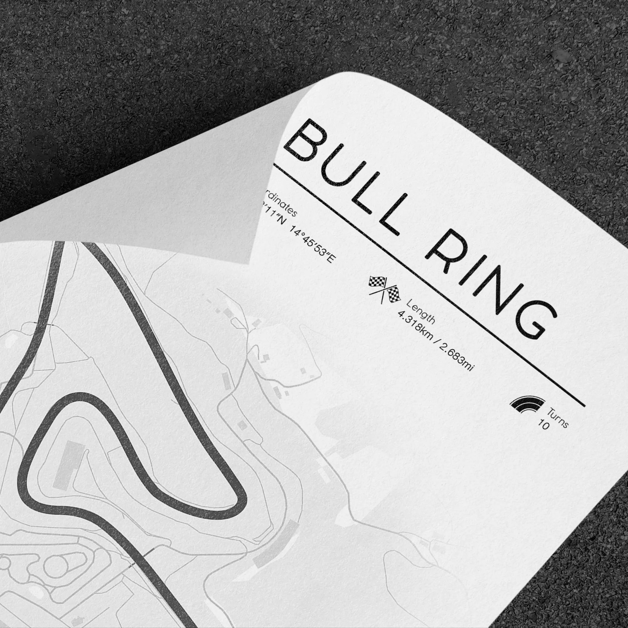 Red Bull Ring Poster – Minimalist F1 Track Print (Austria)