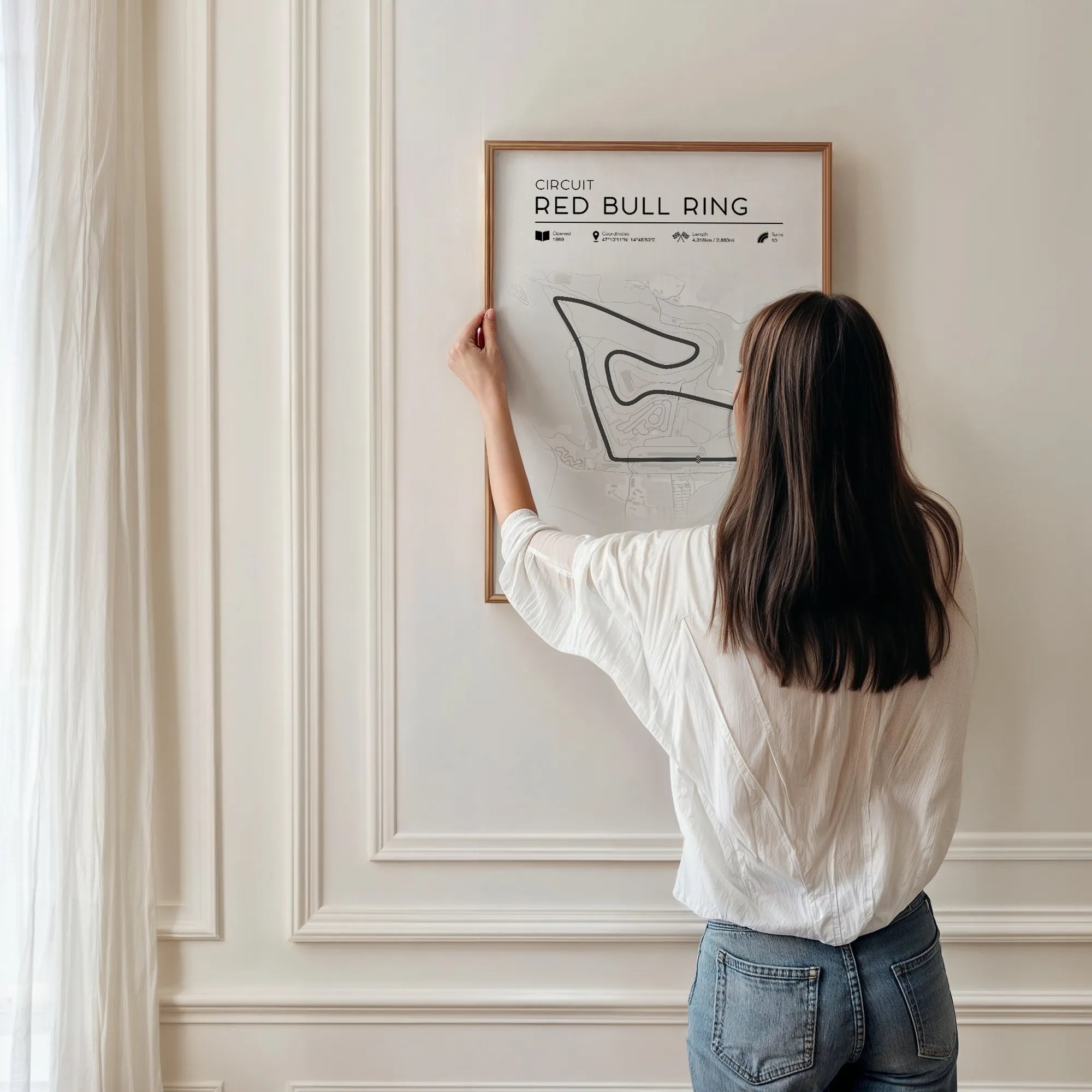 Red Bull Ring Poster – Minimalist F1 Track Print (Austria)