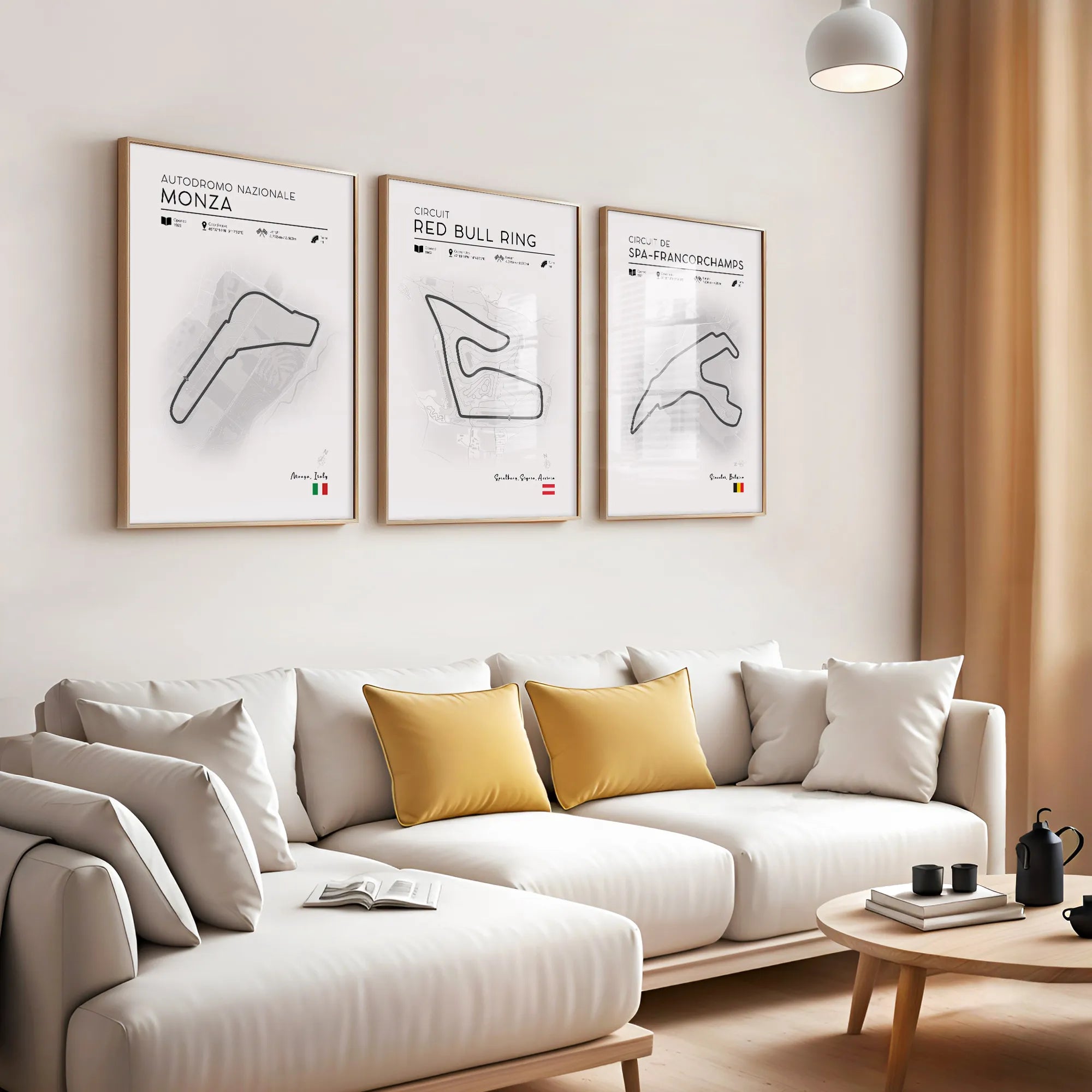 Red Bull Ring Poster – Minimalist F1 Track Print (Austria)