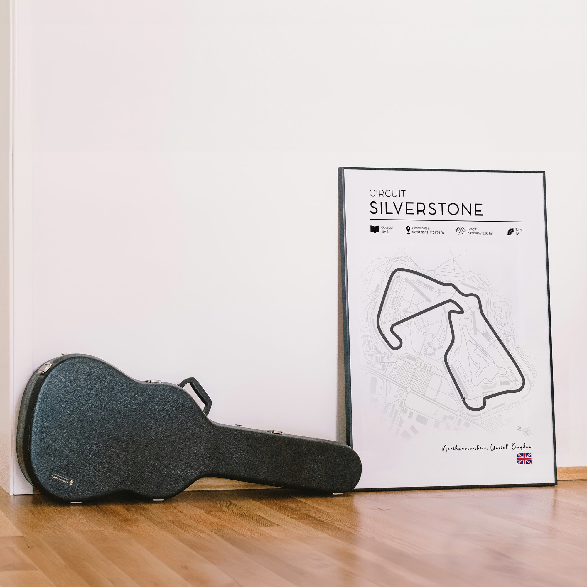 Gift for F1 Fan – Silverstone British Grand Prix Circuit Poster