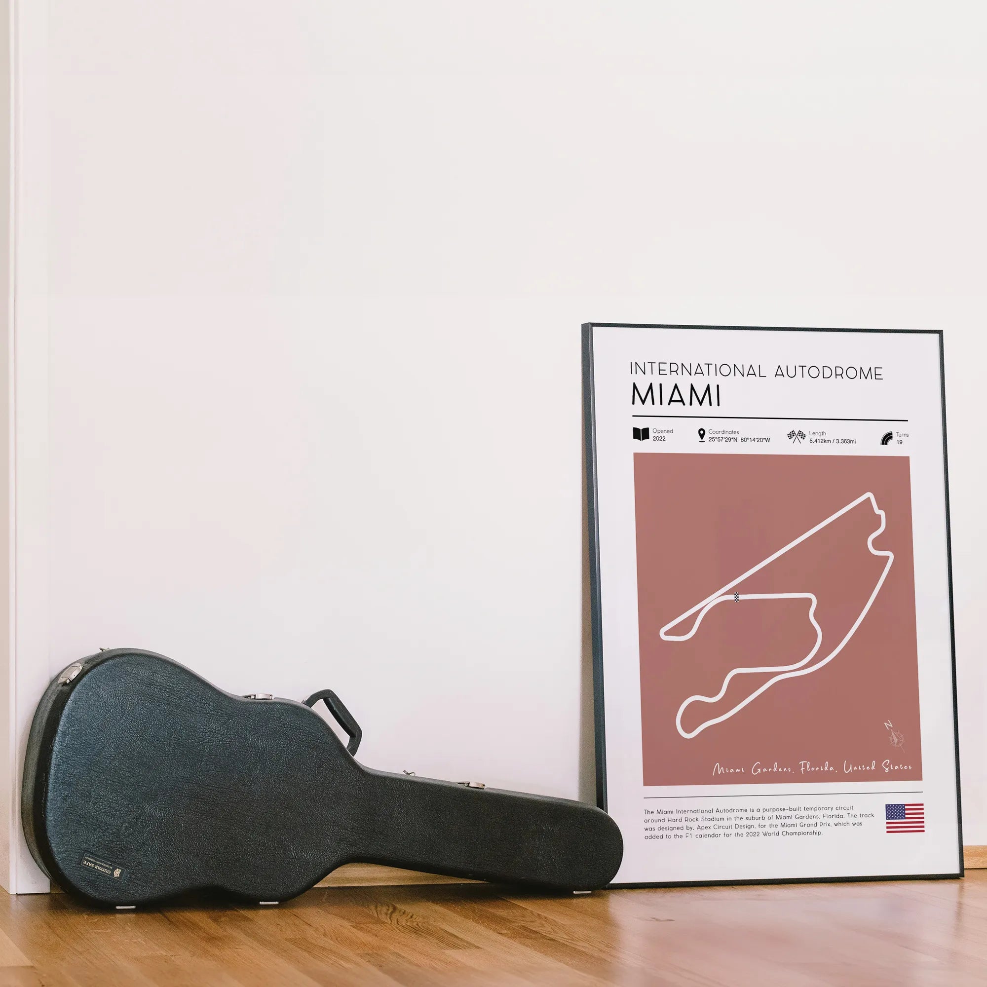 Printable Miami Autodrome F1 Track Poster