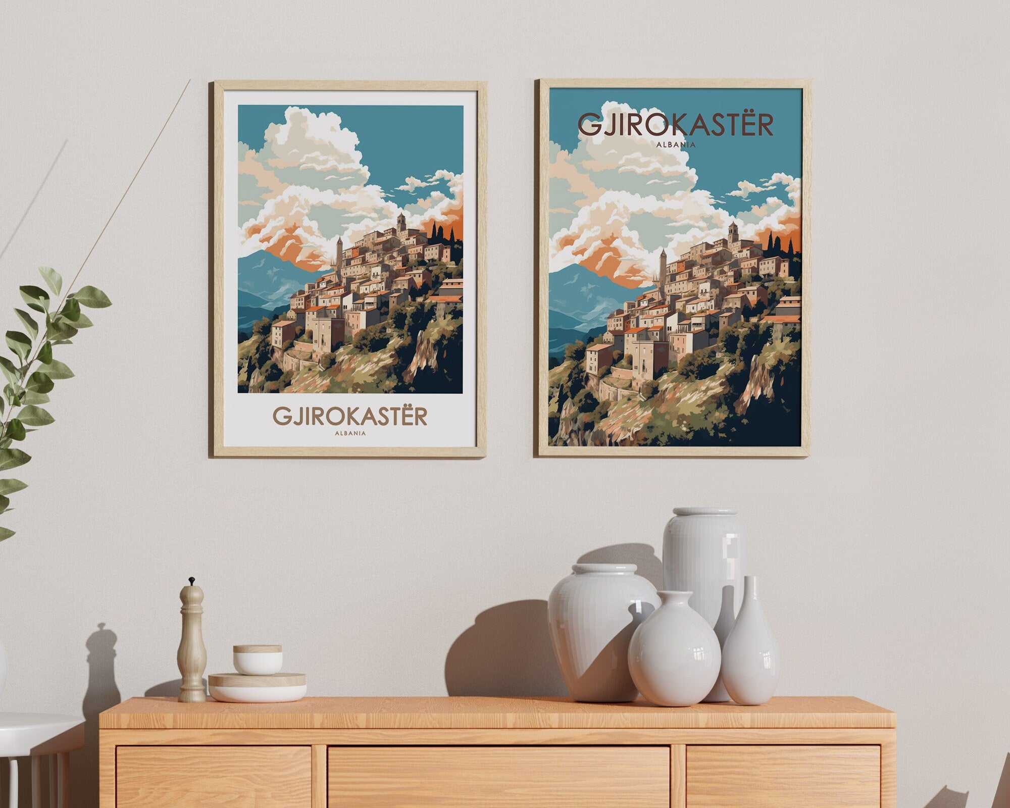 Gjirokaster, Albania Travel Poster