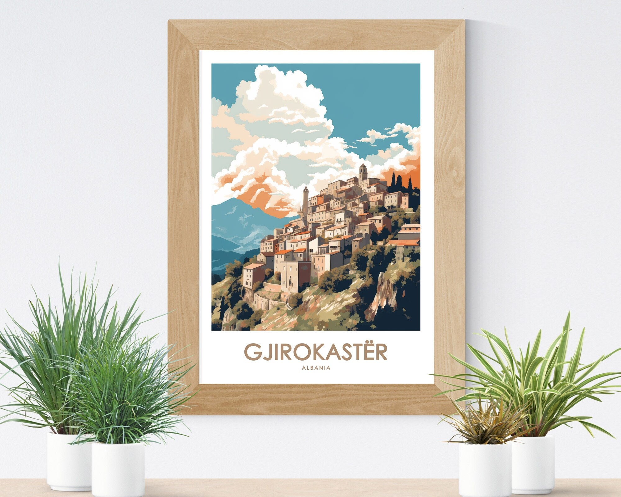 Gjirokaster, Albania Travel Poster