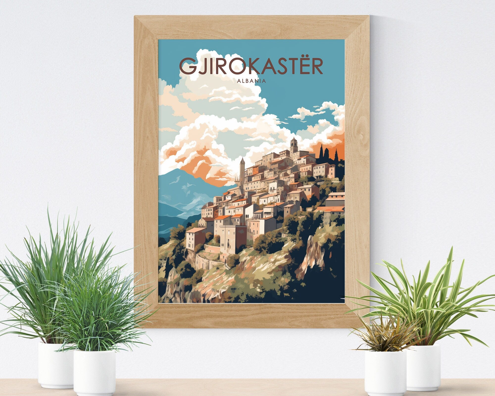 Gjirokaster, Albania Travel Poster