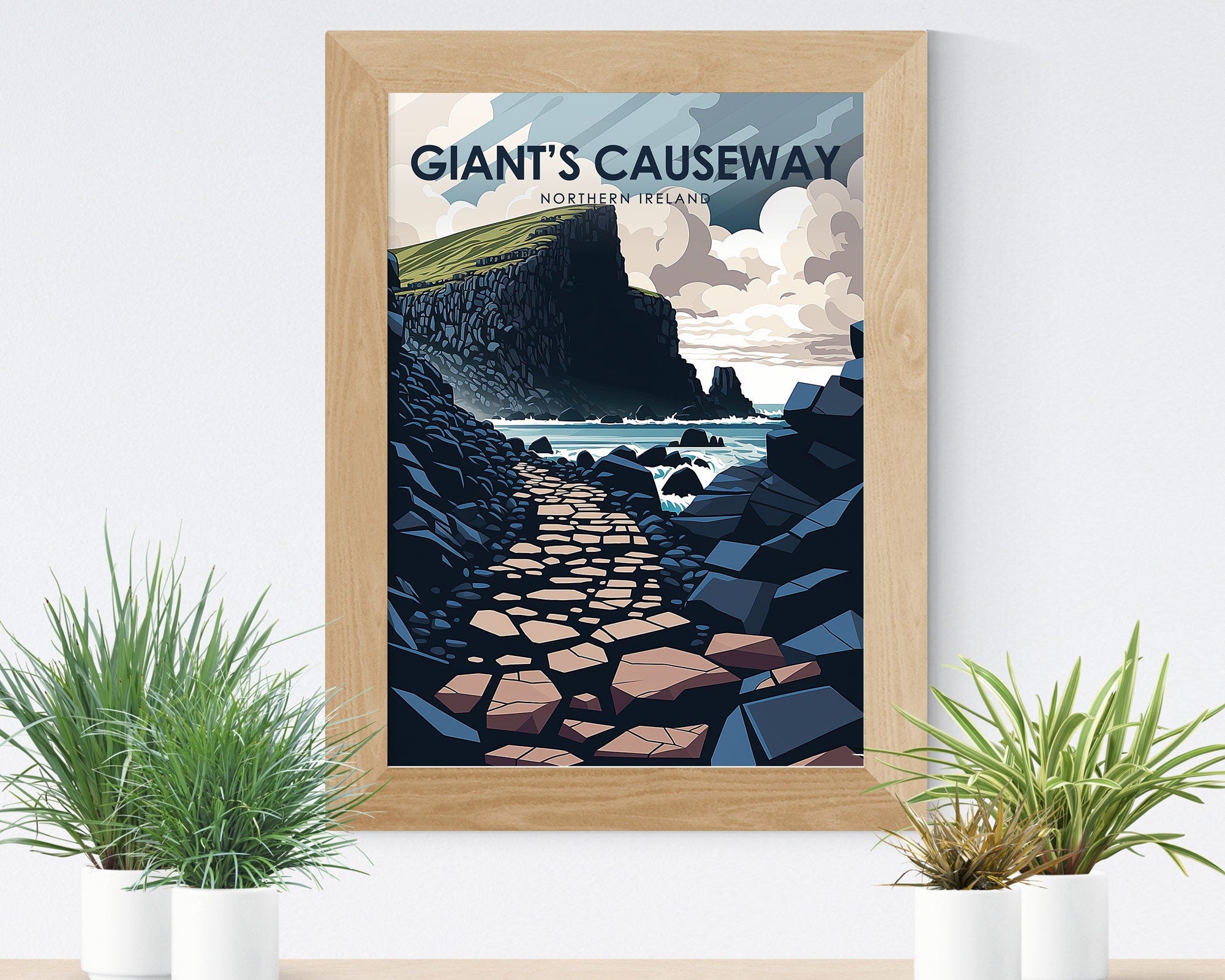 Giant's Causeway Travel Poster