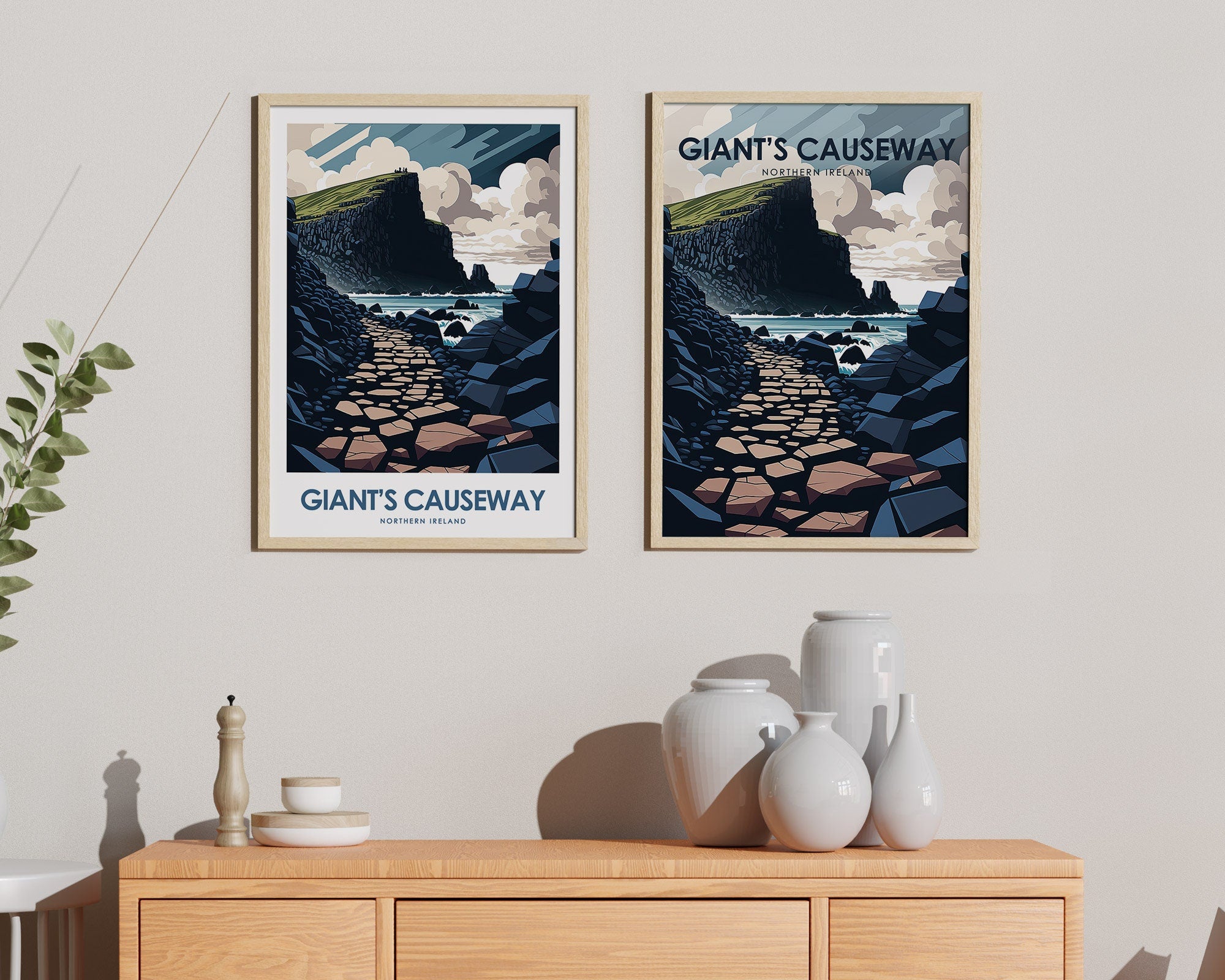 Giant's Causeway Travel Poster