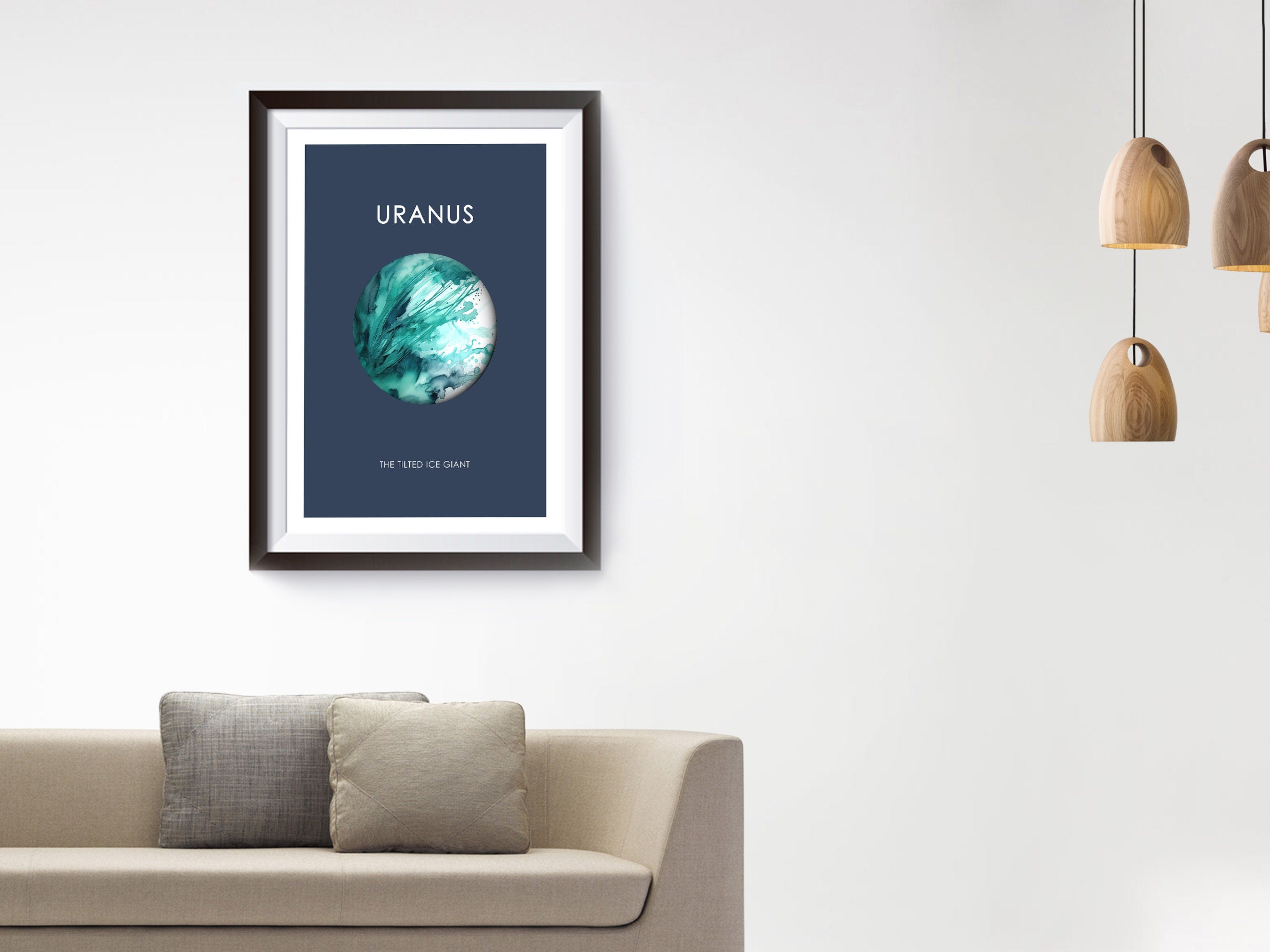 Kids Educational Science Poster, Planet Uranus Print