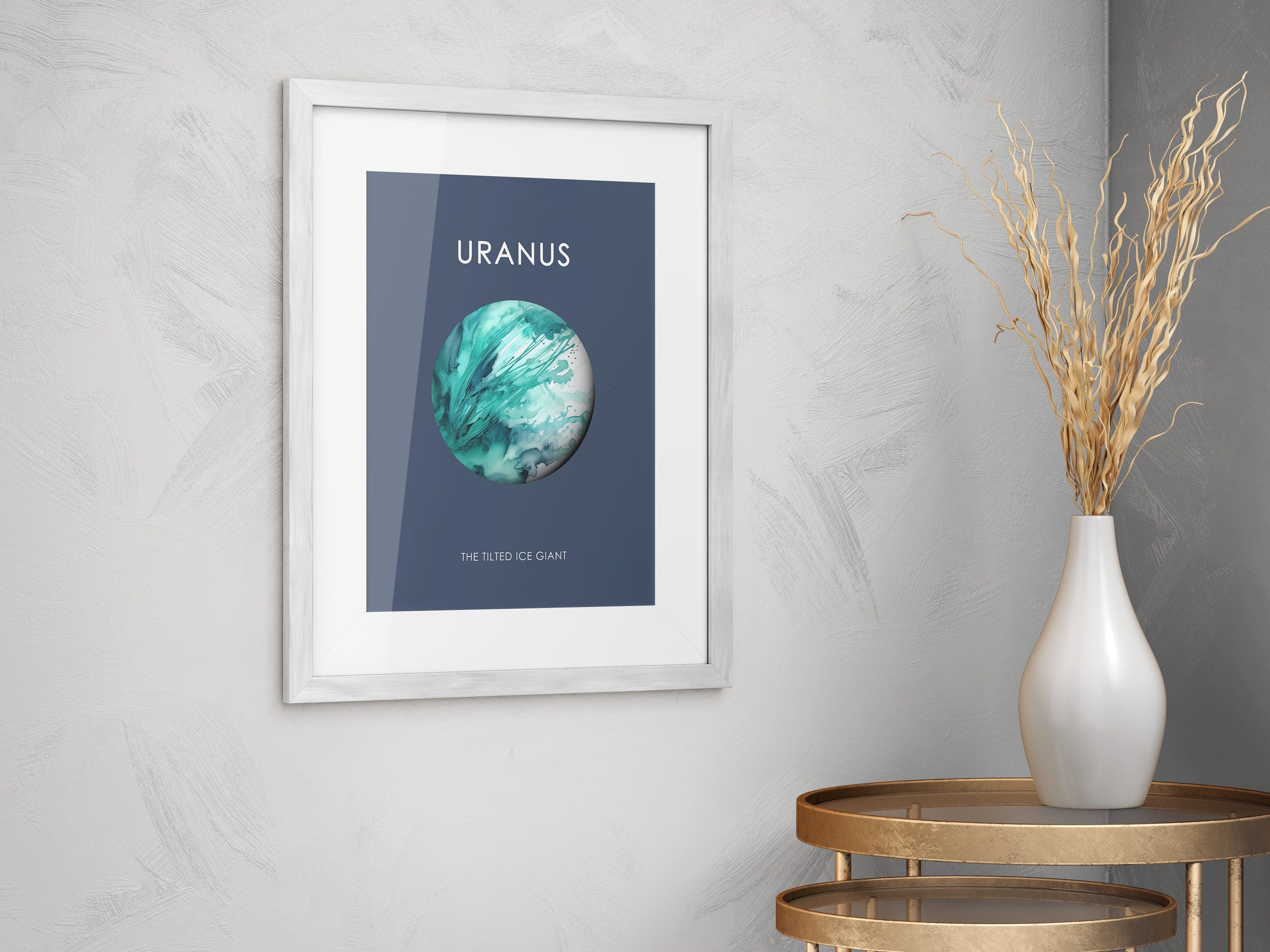 Kids Educational Science Poster, Planet Uranus Print