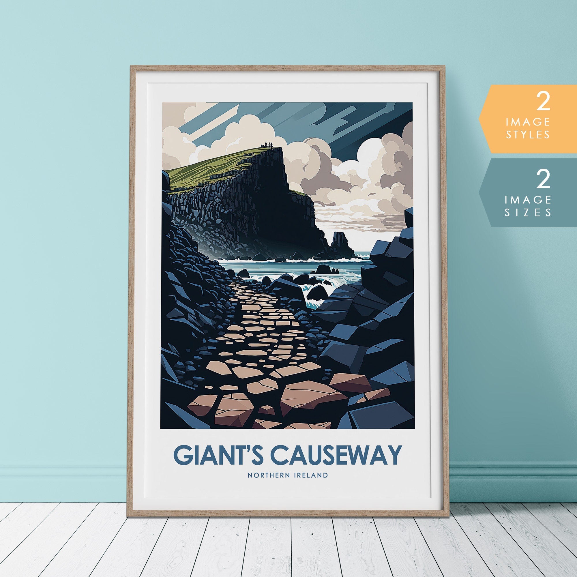 Giant's Causeway Travel Poster