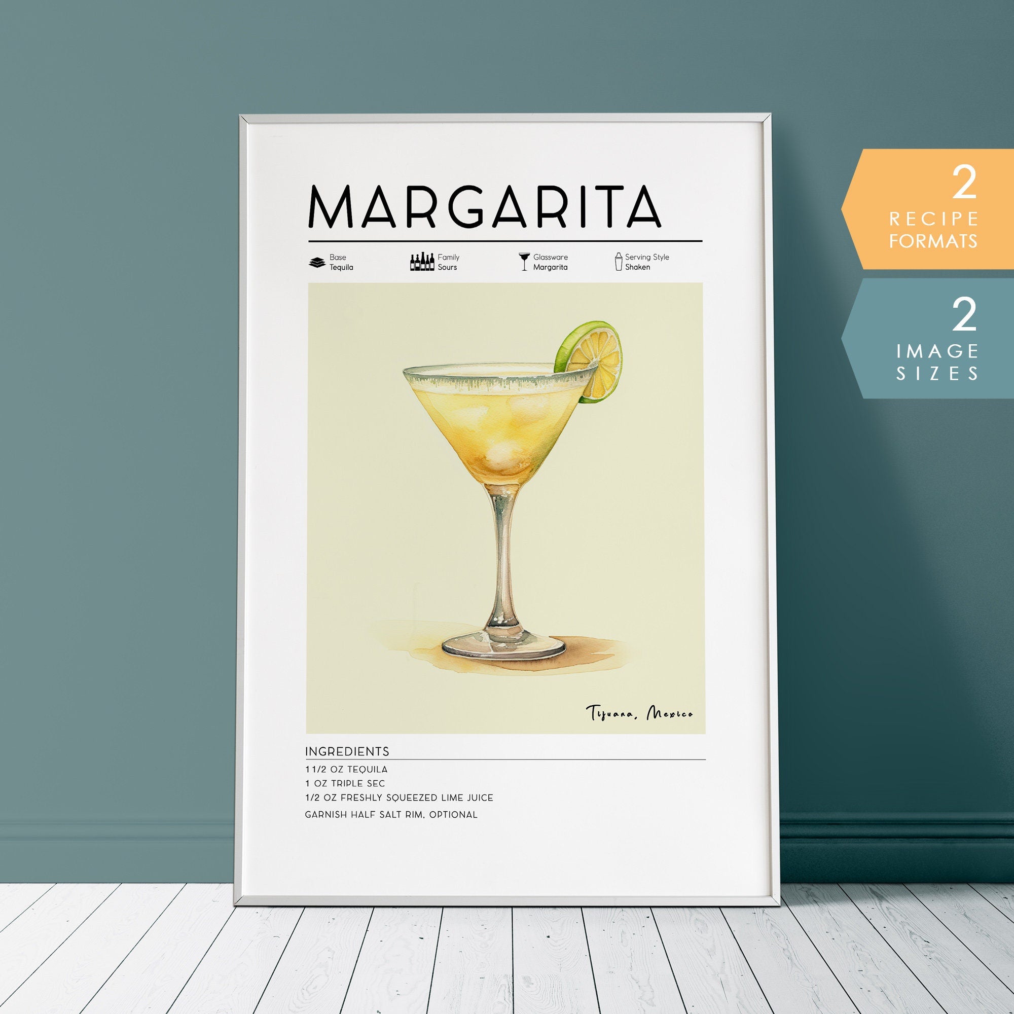 Margarita Cocktail Poster
