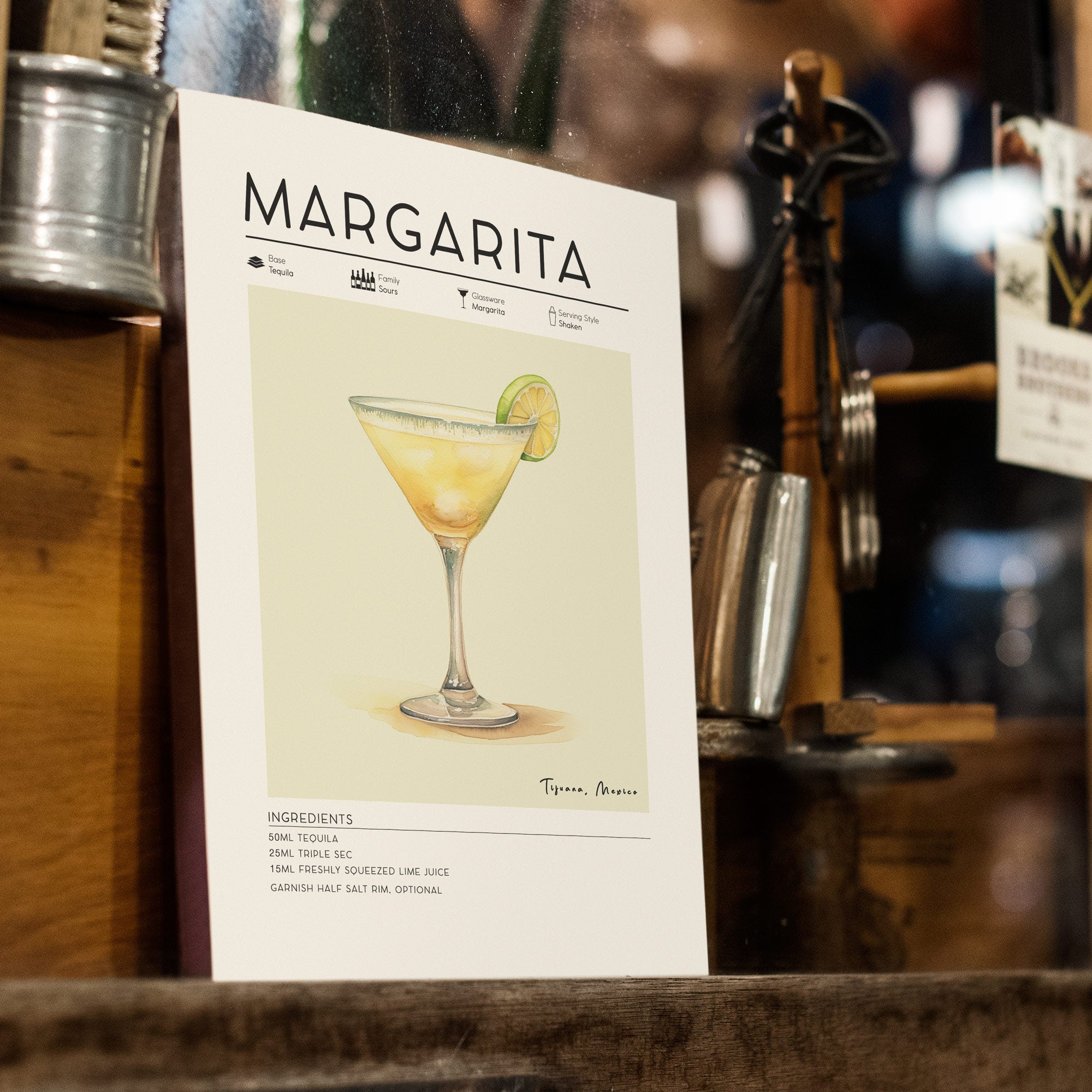 Margarita Cocktail Poster