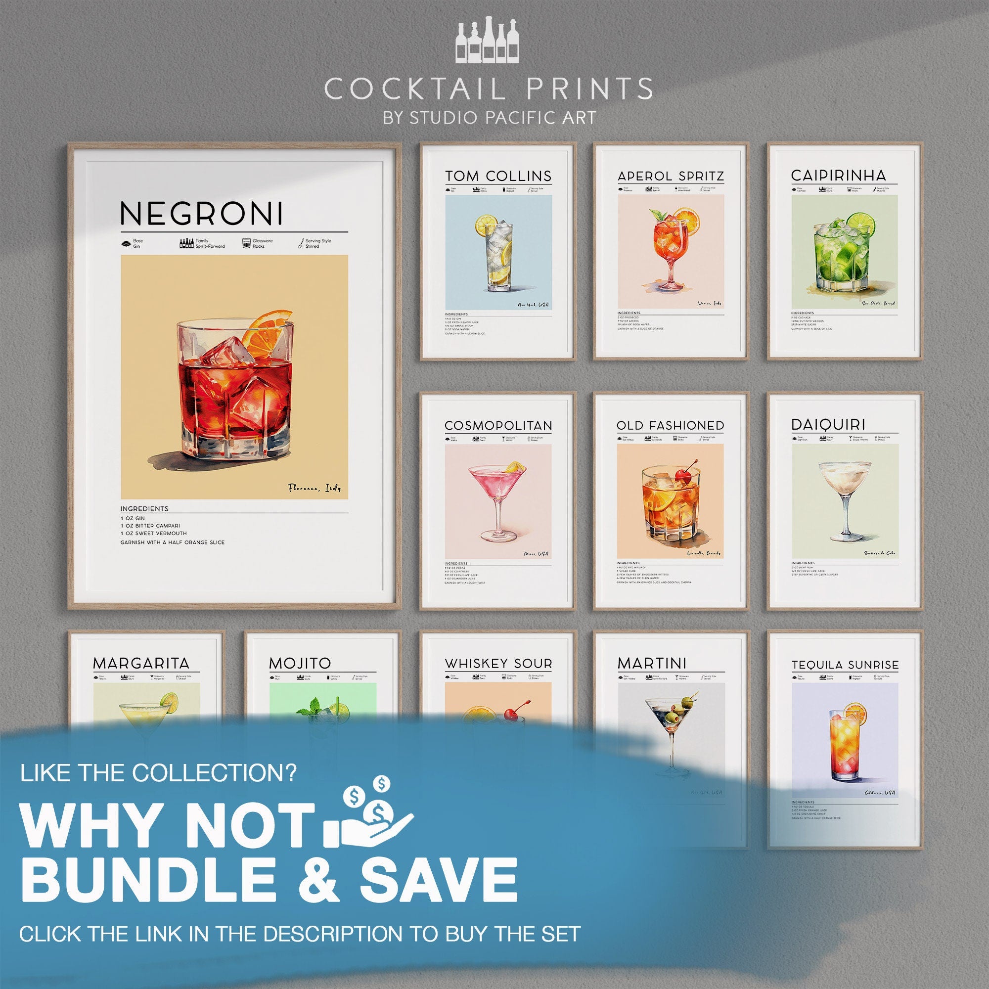 Classic Cosmopolitan Cocktail Poster