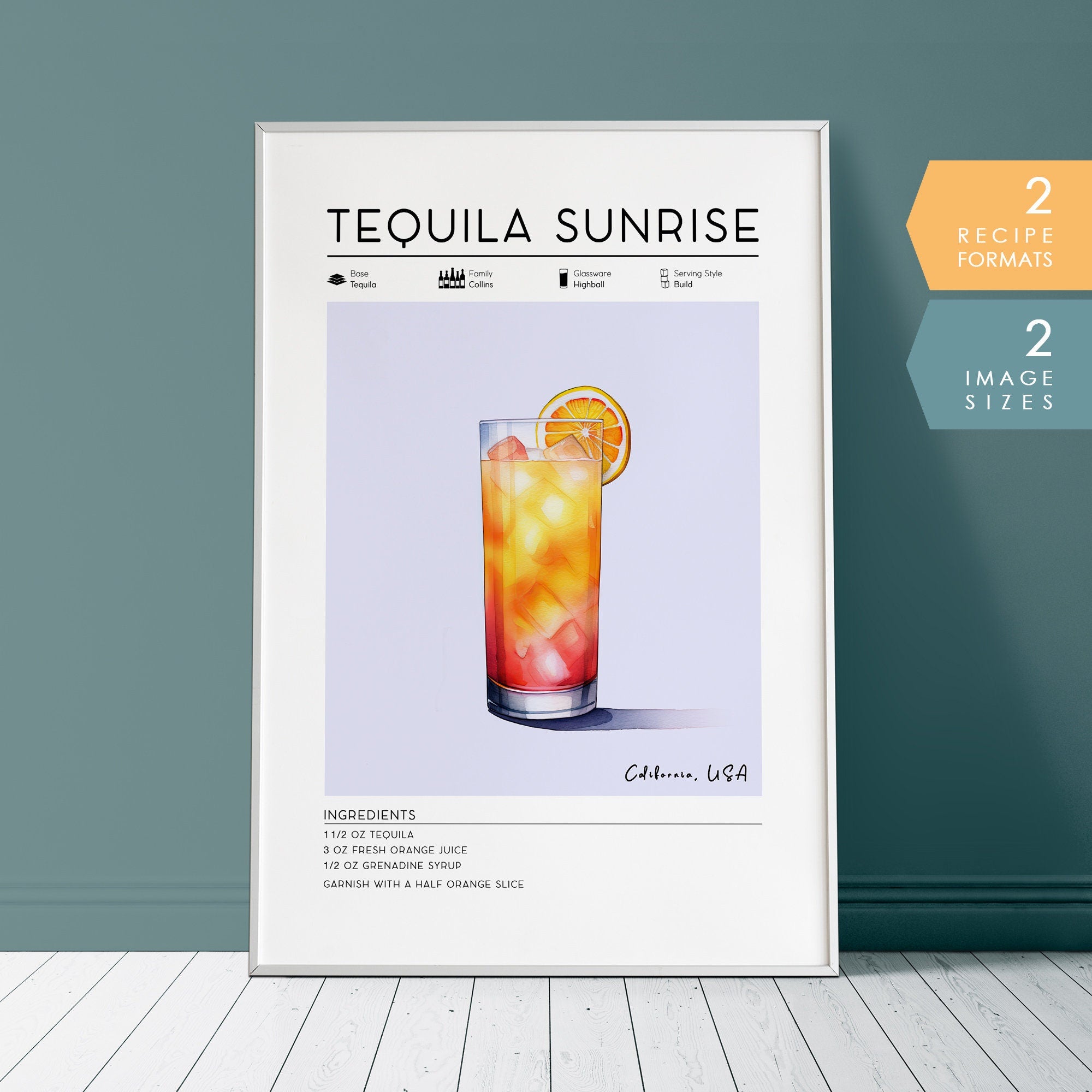 Tequila Cocktail Poster
