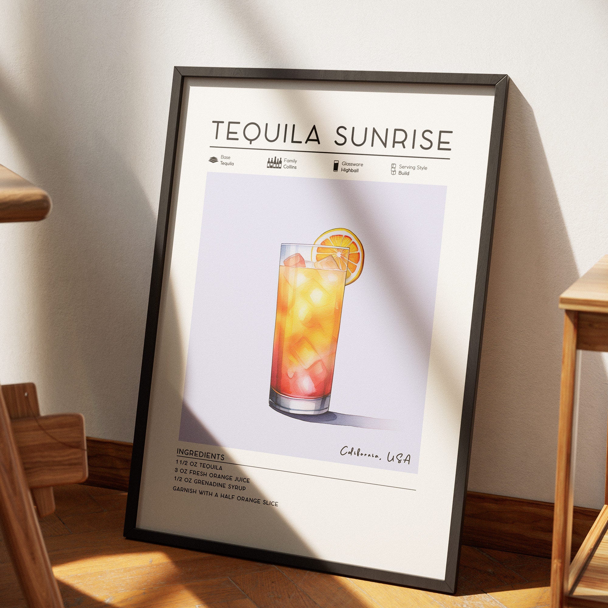 Tequila Cocktail Poster