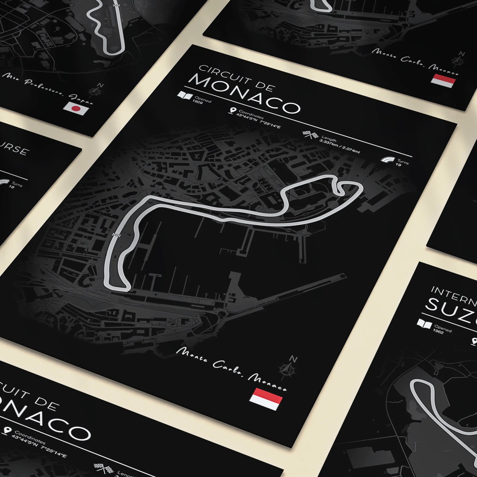F1 Poster Bundle | 24 Black Edition Race Track Prints