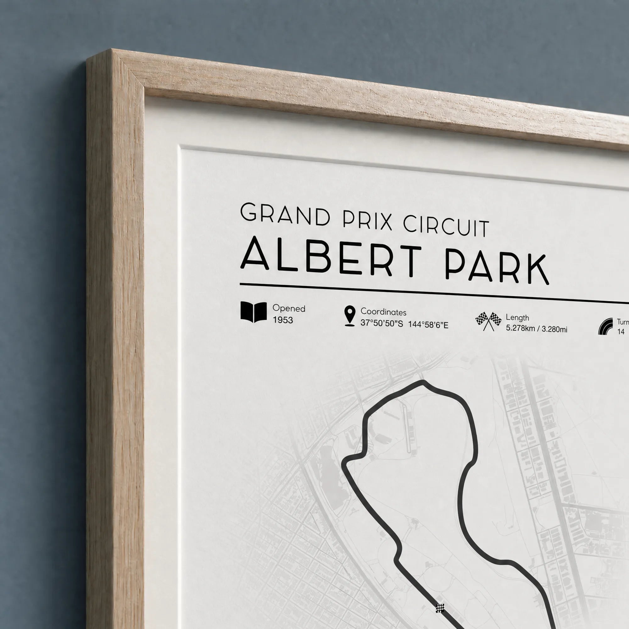 F1 Track Wall Art Set | Minimalist 2026 Collection