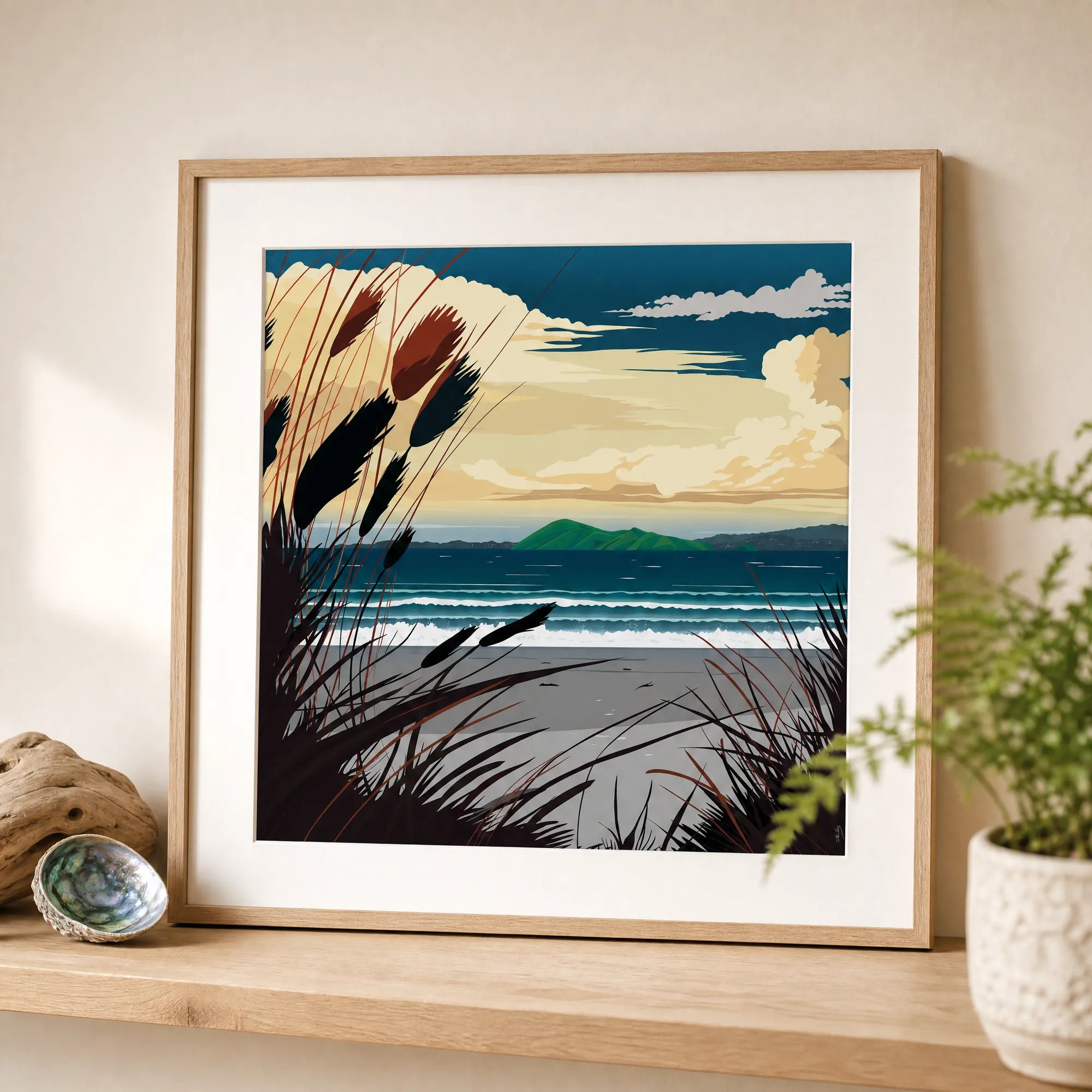 Petone Beach NZ Art Print