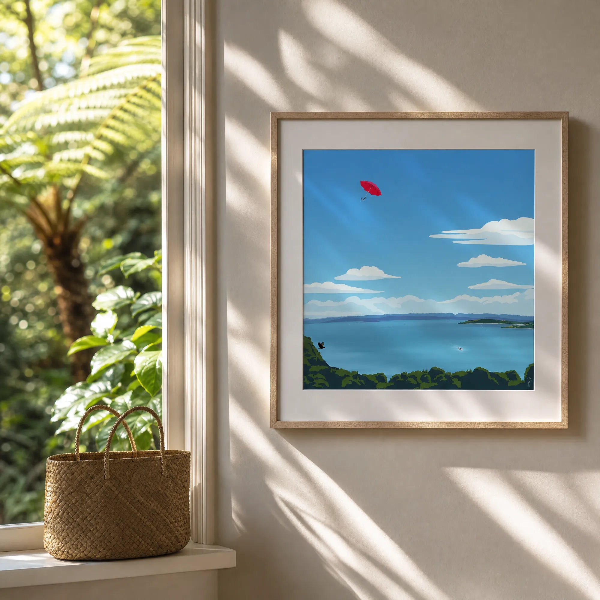 Wellington Harbour NZ Art Print – Rainbrella