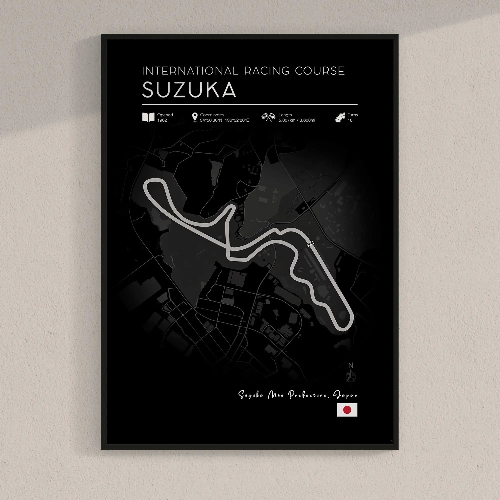 International Racing Course Suzuka F1 Poster Print