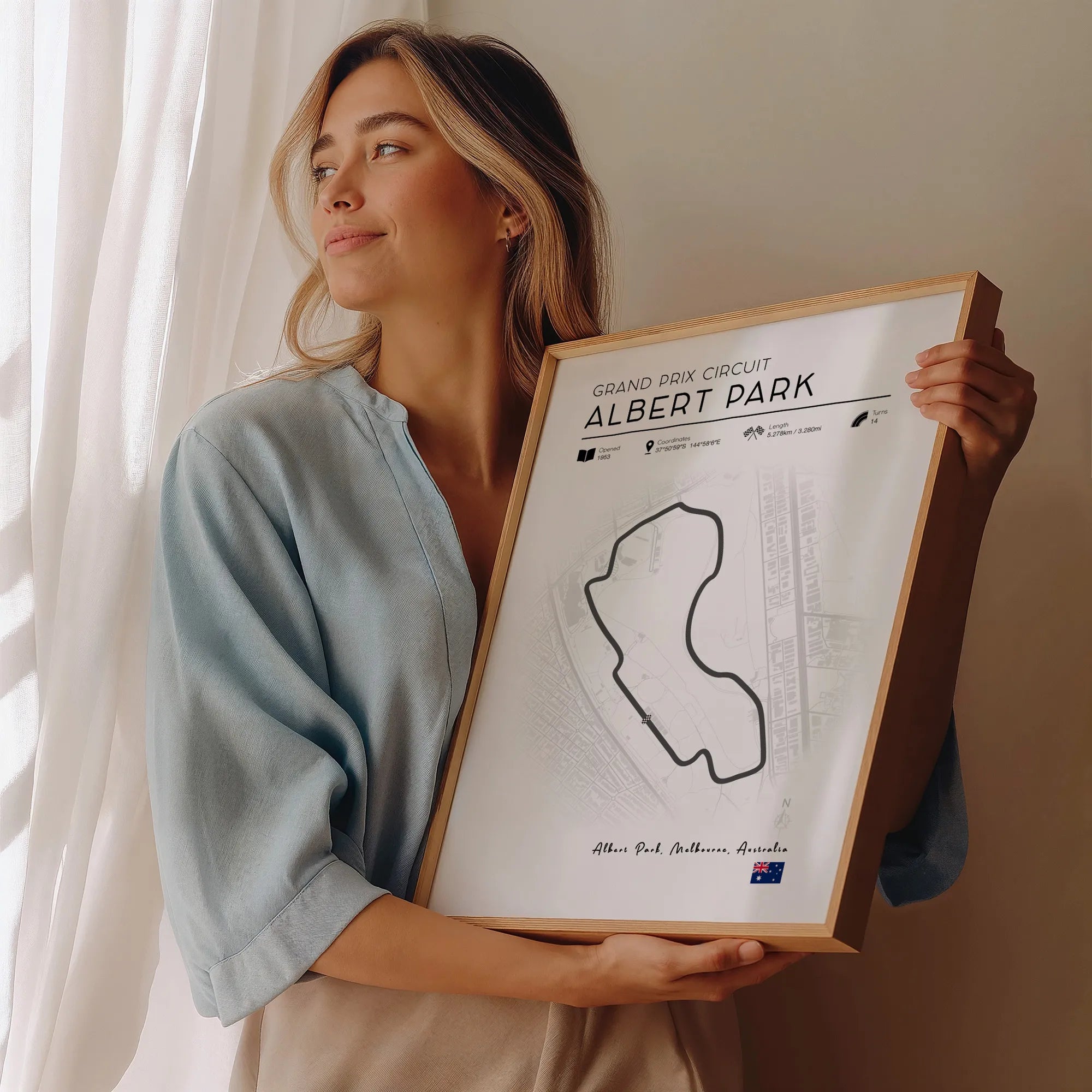F1 Track Poster - Albert Park Melbourne