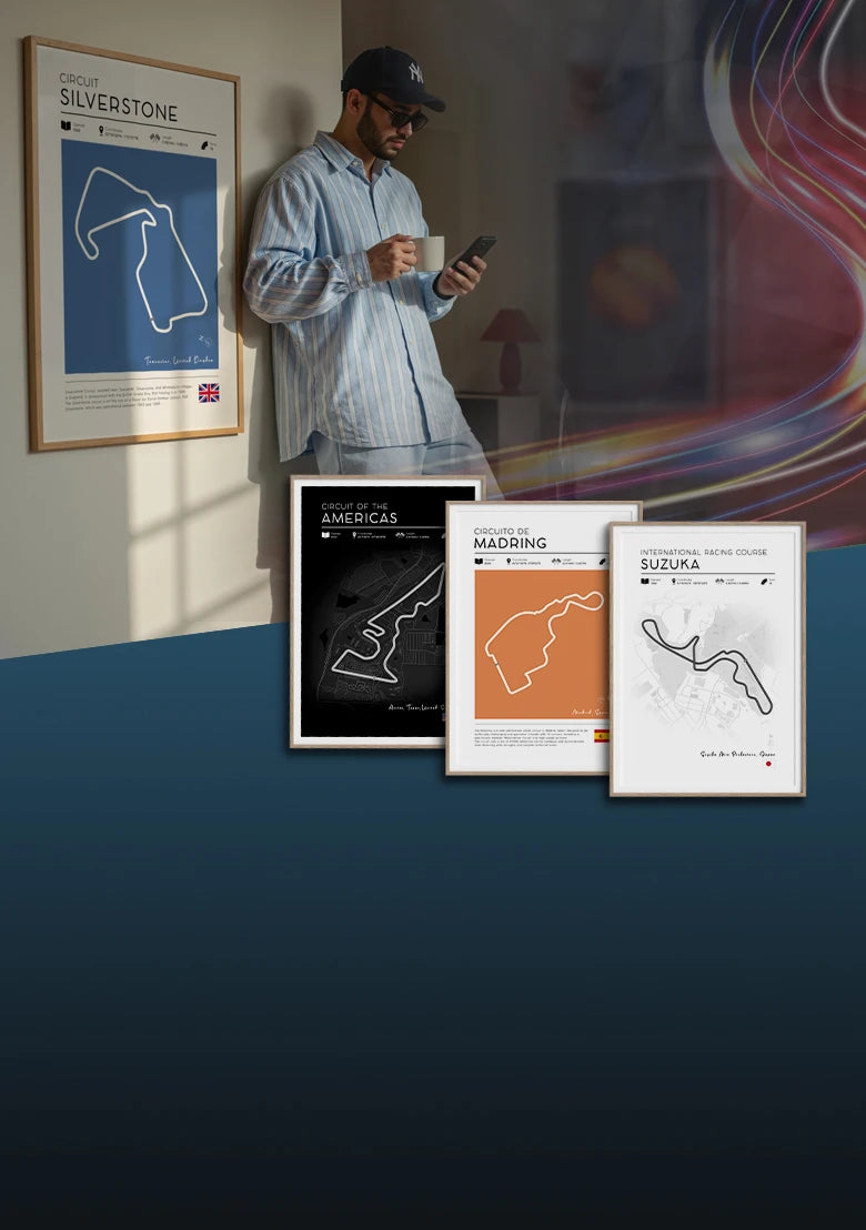 F1 Track Poster Collection by Studio Pacific Art