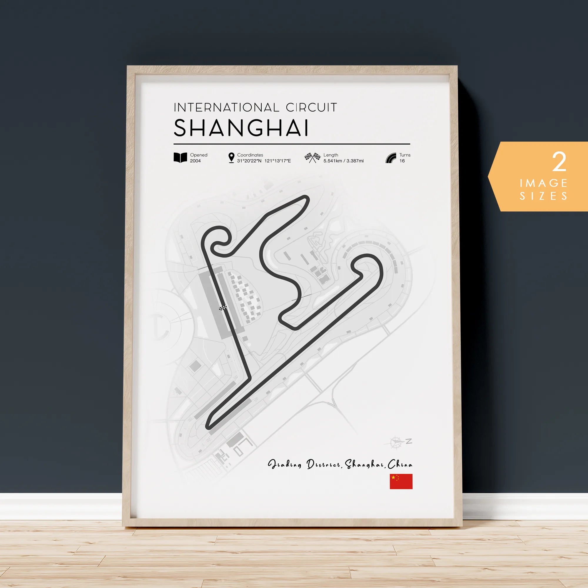 F1 Track Poster Shanghai International Circuit