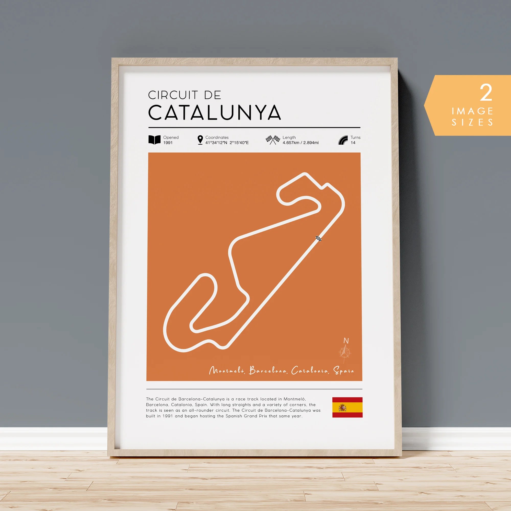 F1 circuit poster - Circuit de Catalunya