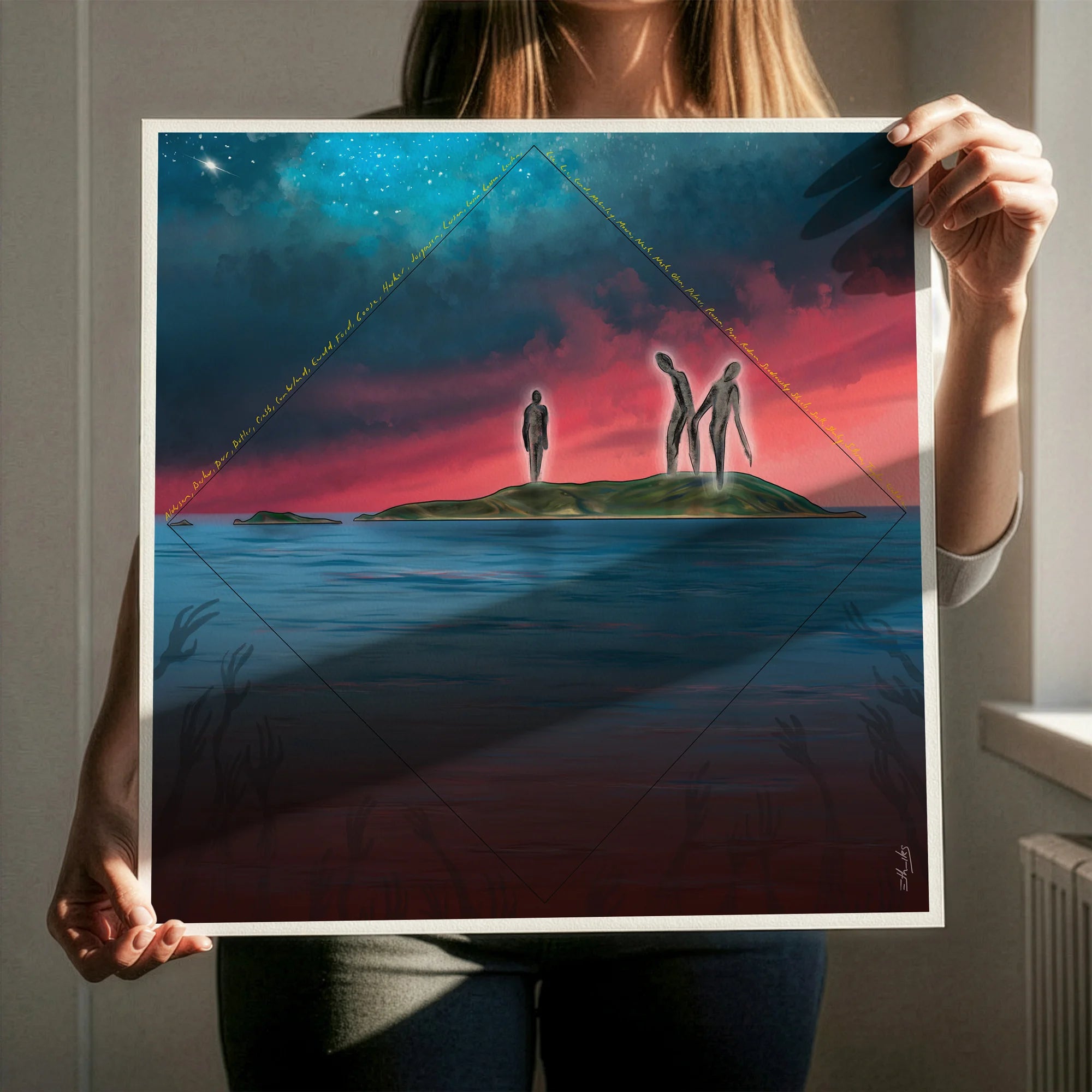 Forgotten Histories NZ art print digital artwork