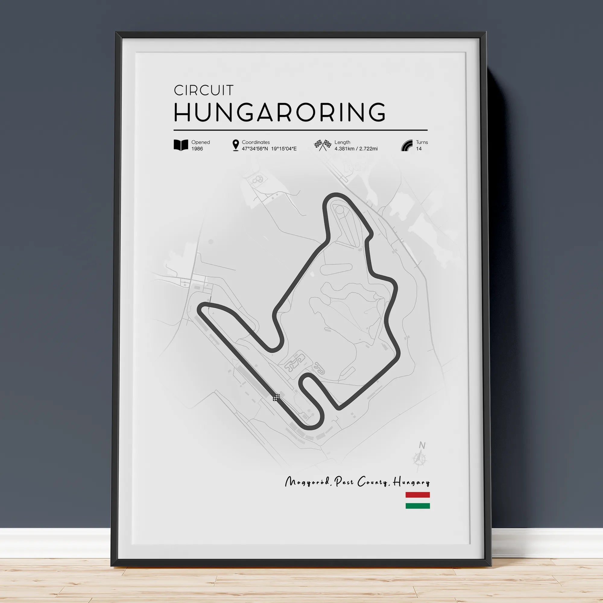 Hungaroring Track poster (Minimalist)