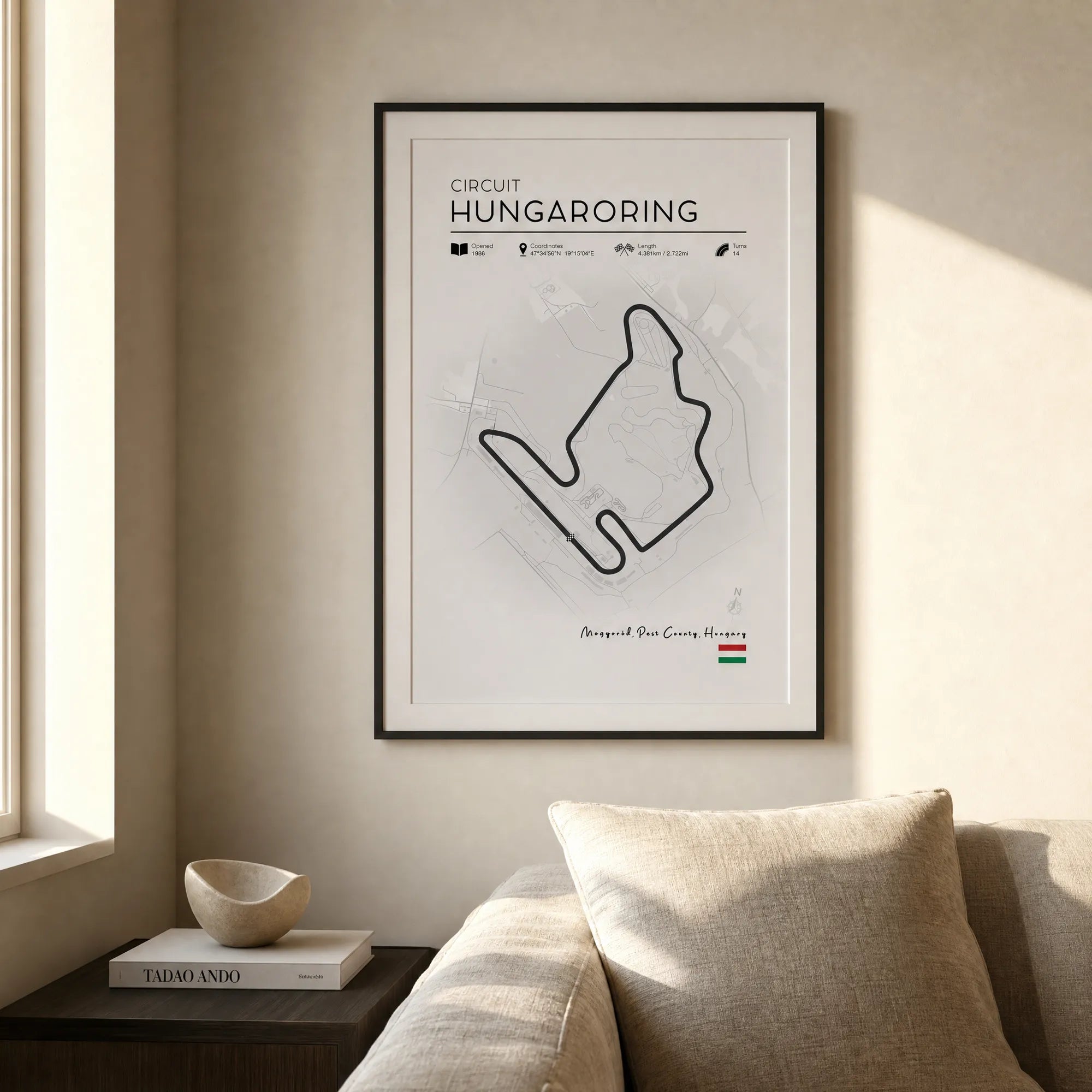 Hungaroring Track poster (Minimalist)