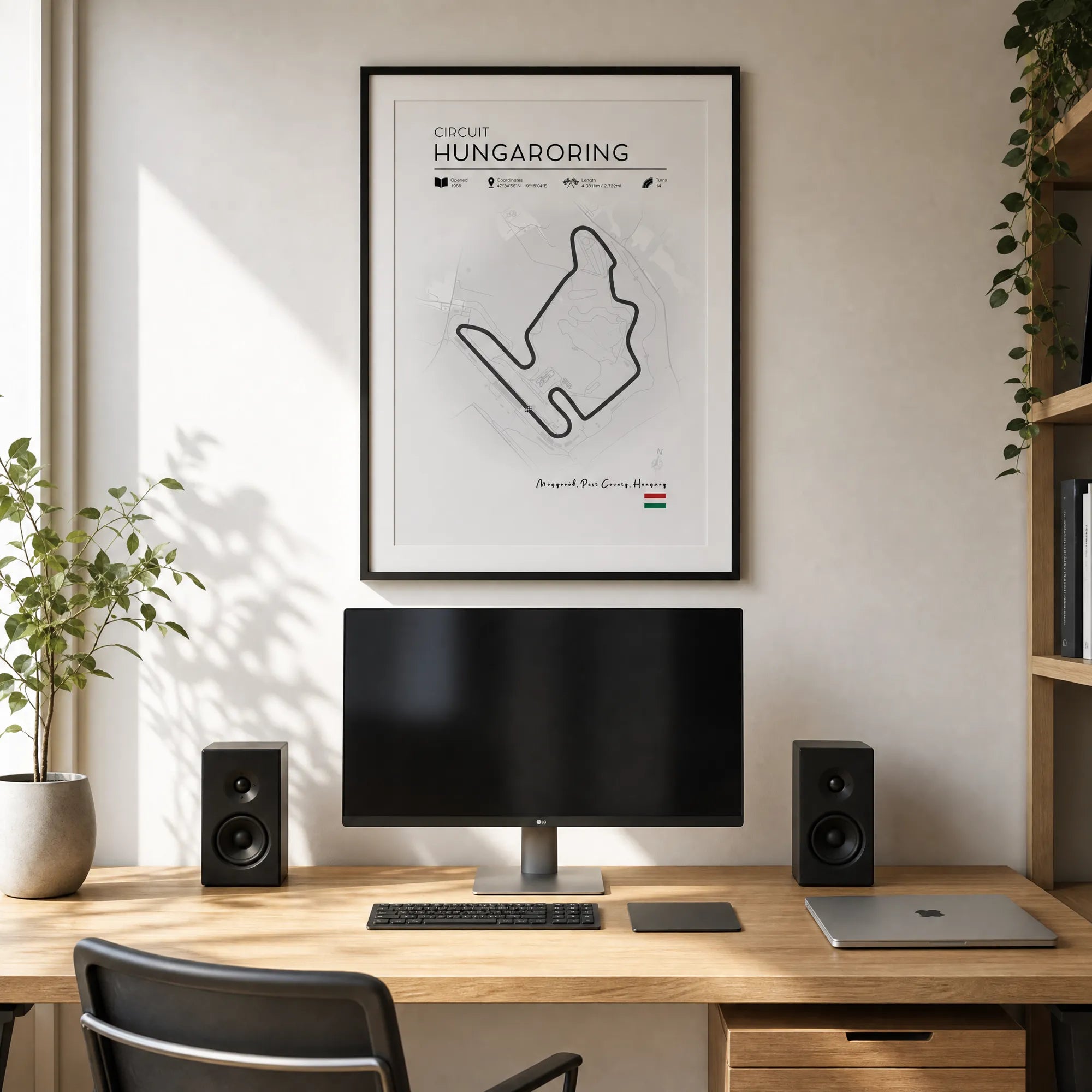 Hungaroring Track poster (Minimalist)
