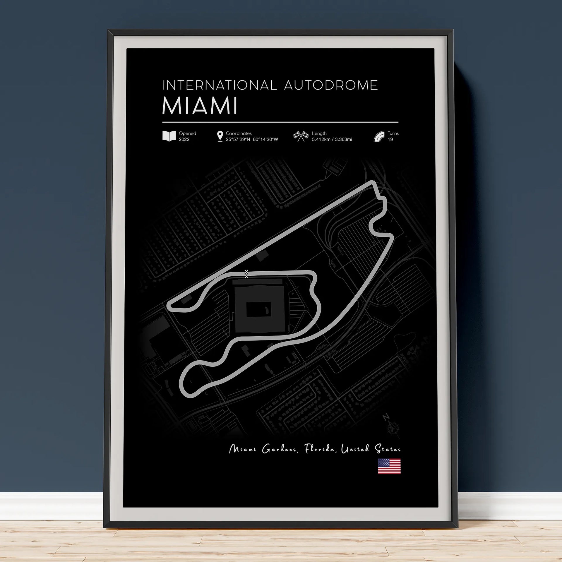 Miami International Autodrome Formula 1 Poster – Studio Pacific Art