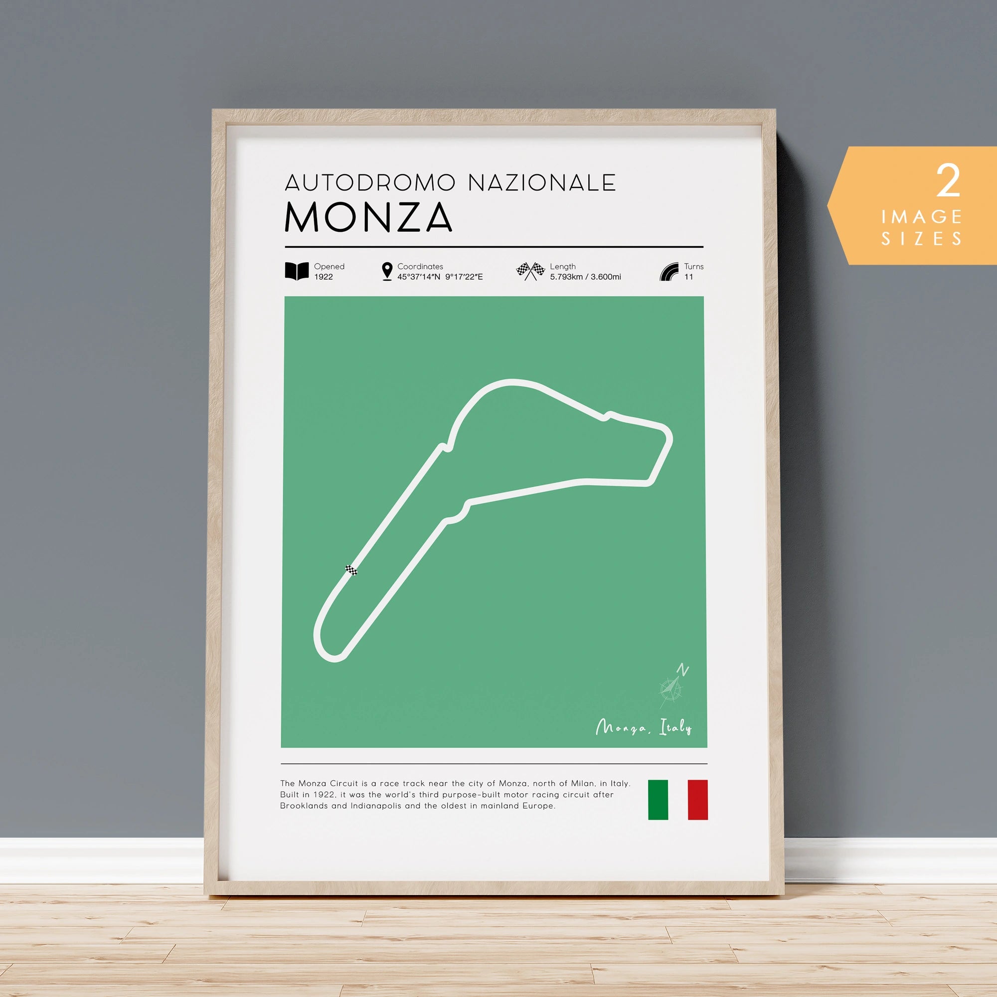 F1 circuit poster - Monza Italy