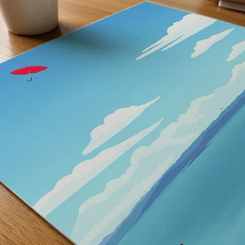 NZ Art print featuring Wellington Harbour printed on fine art paper