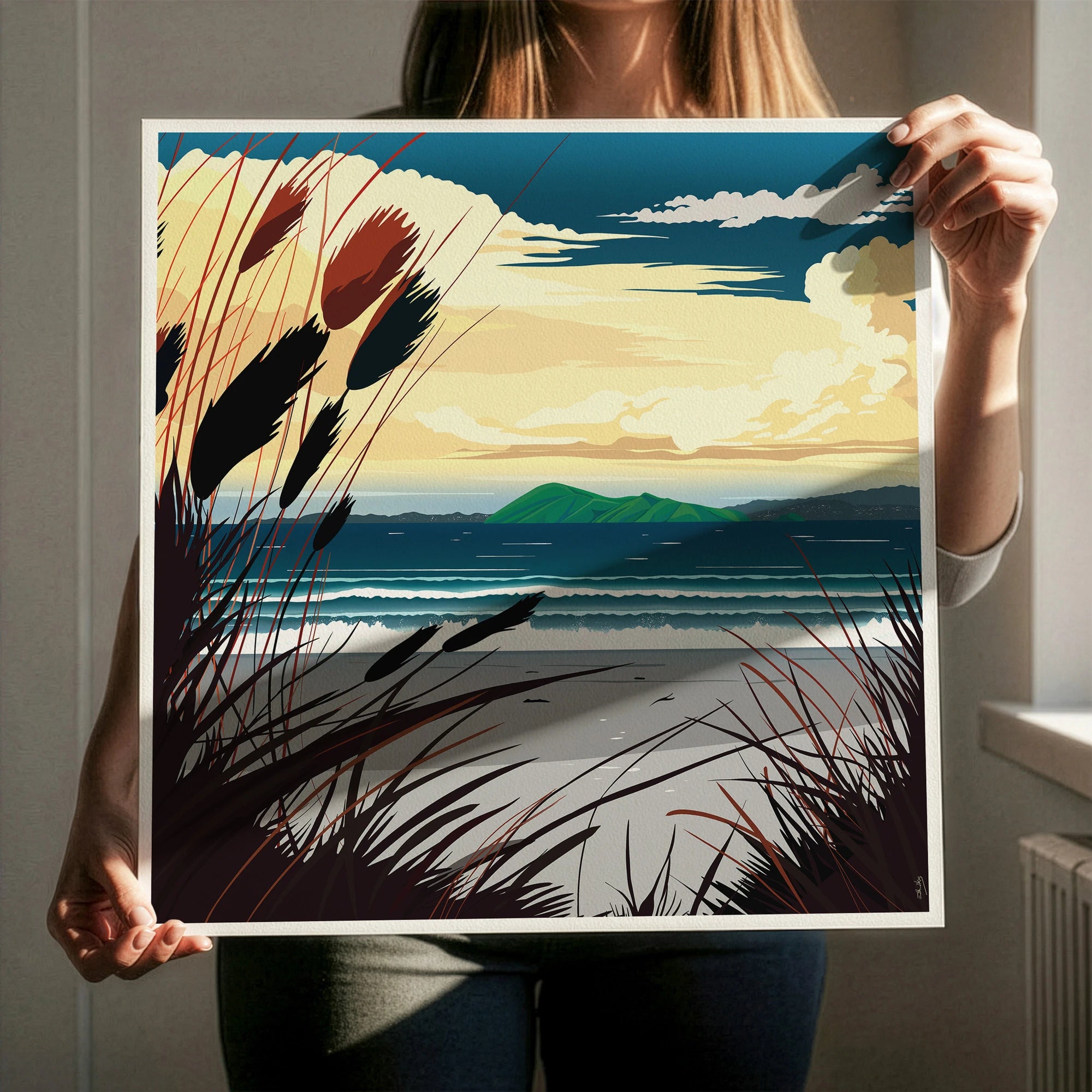 NZ wall art inspired by Petone Beach