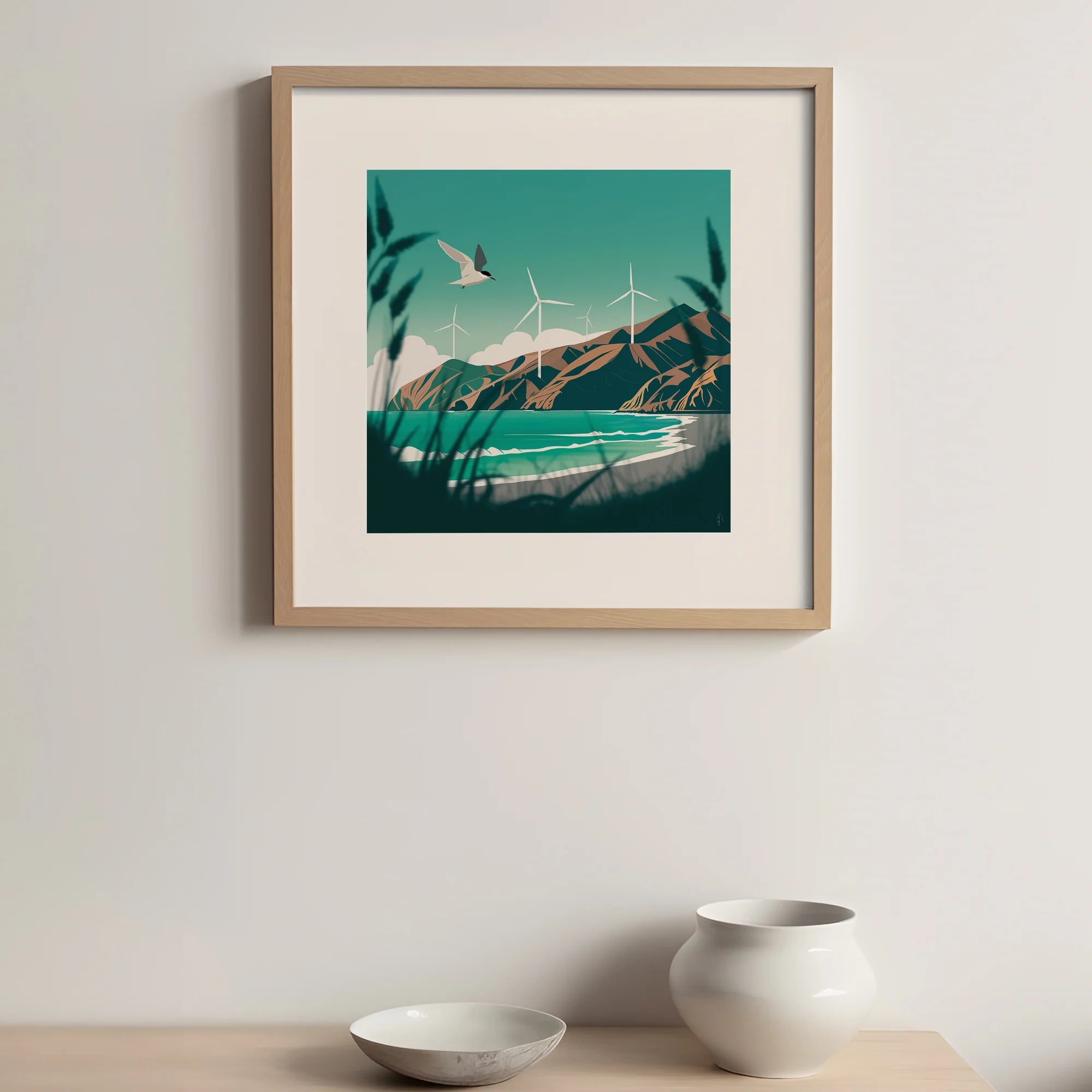 NZ Art, Wellington Art Print - Makara Beach