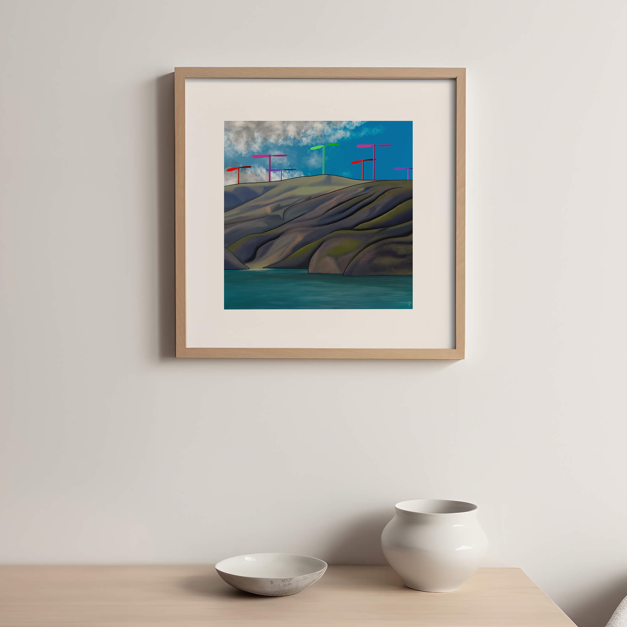 NZ Art, Wellington Art Print - Natures Playground