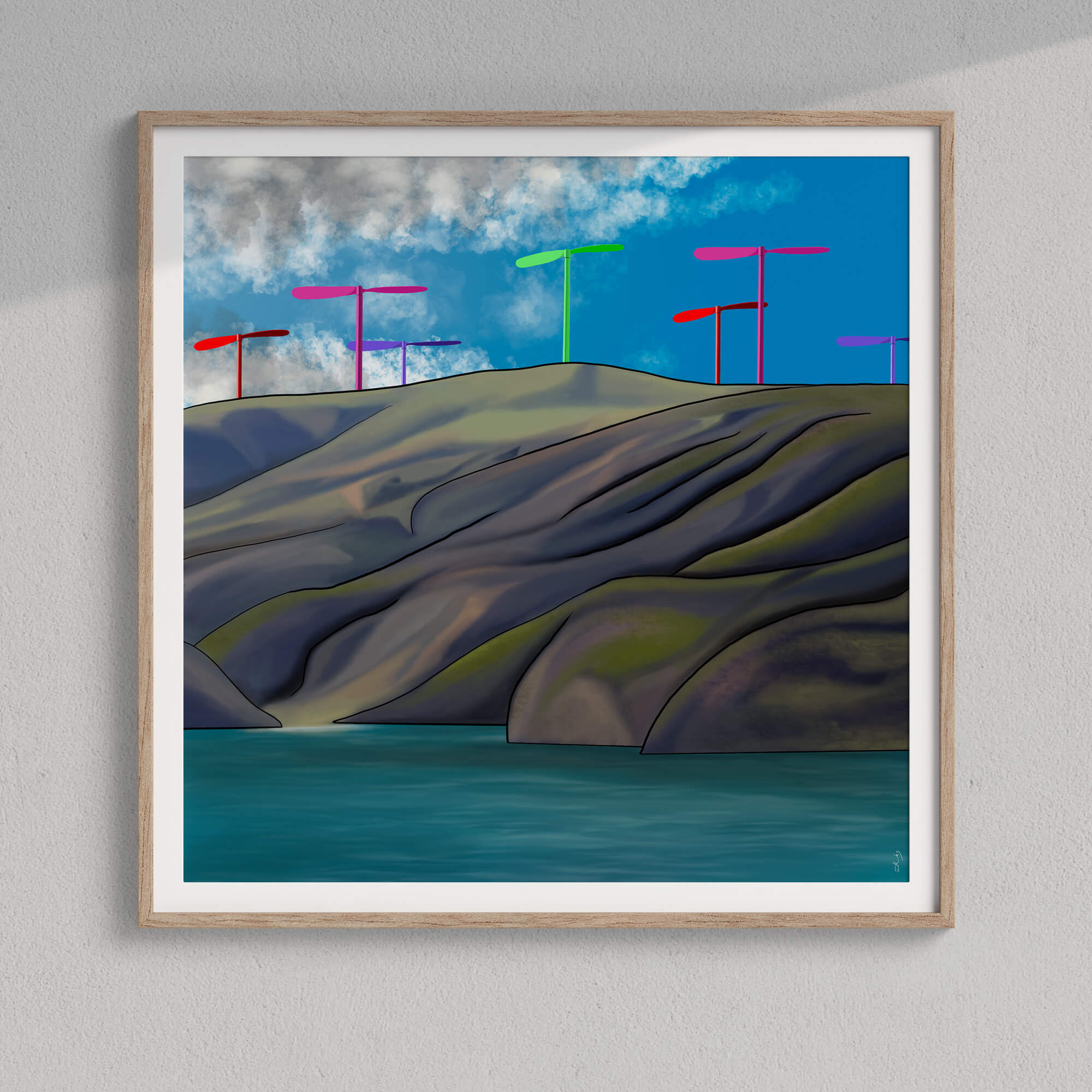 NZ Art, Wellington Art Print - Natures Playground