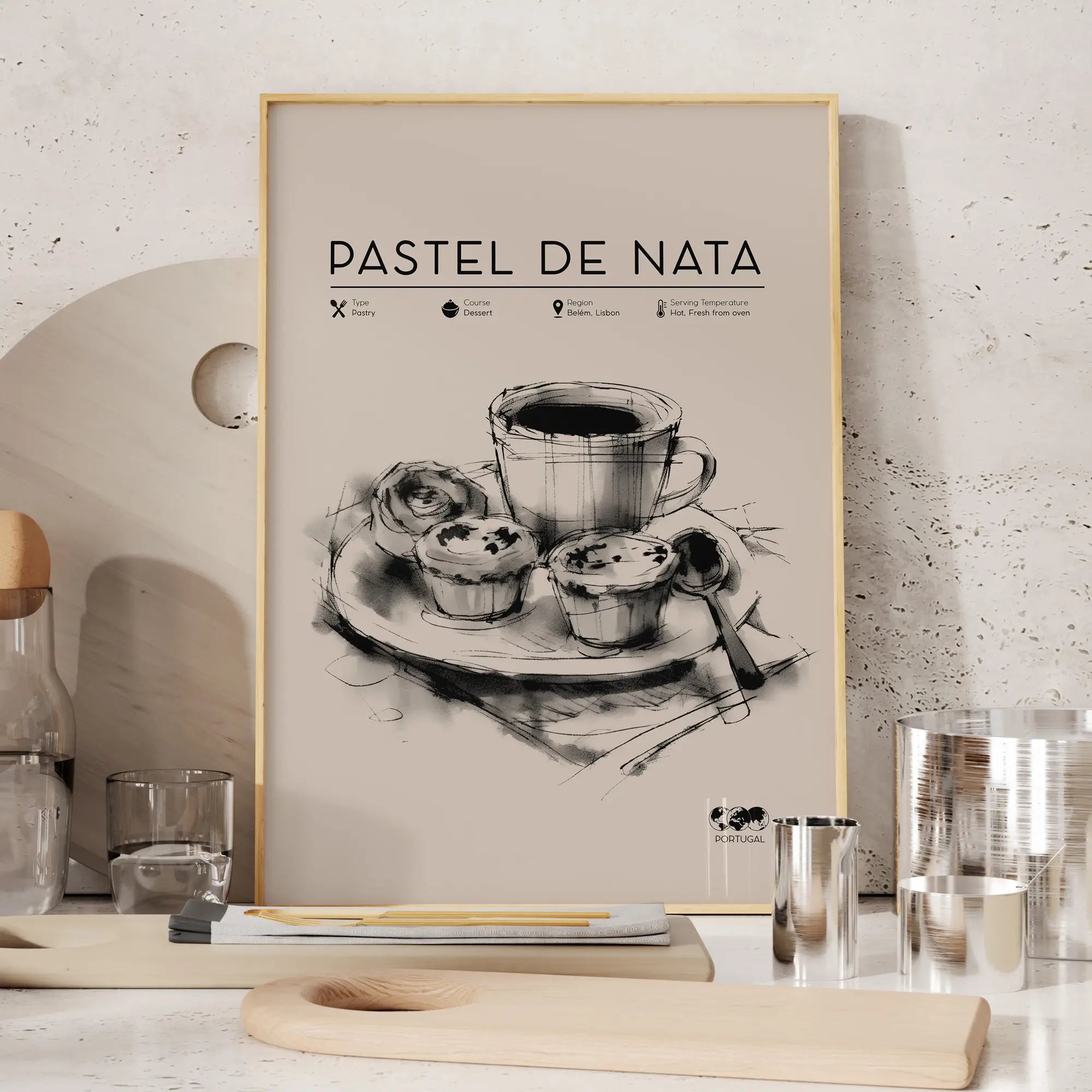 Pastel de Nata Kitchen Print