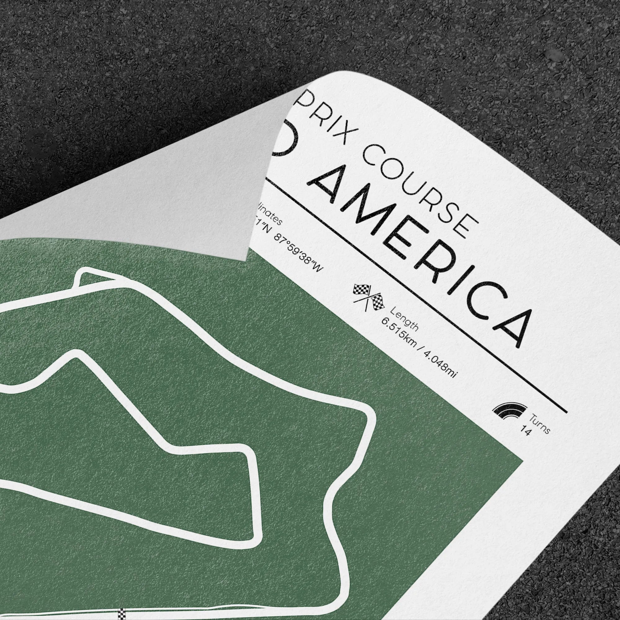 Road America Poster printable race track wall art download