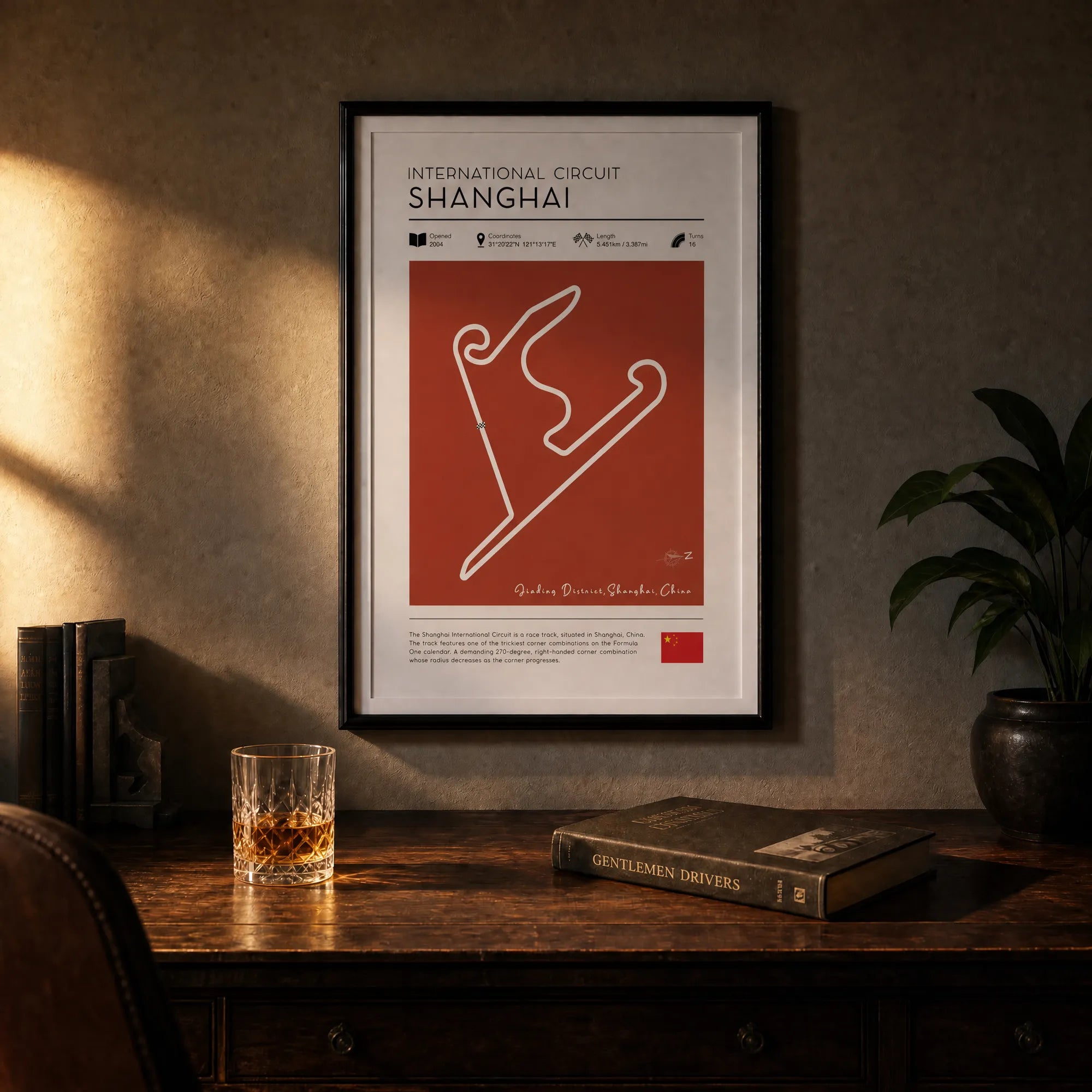 Shanghai International Circuit printable vintage formula 1 art download