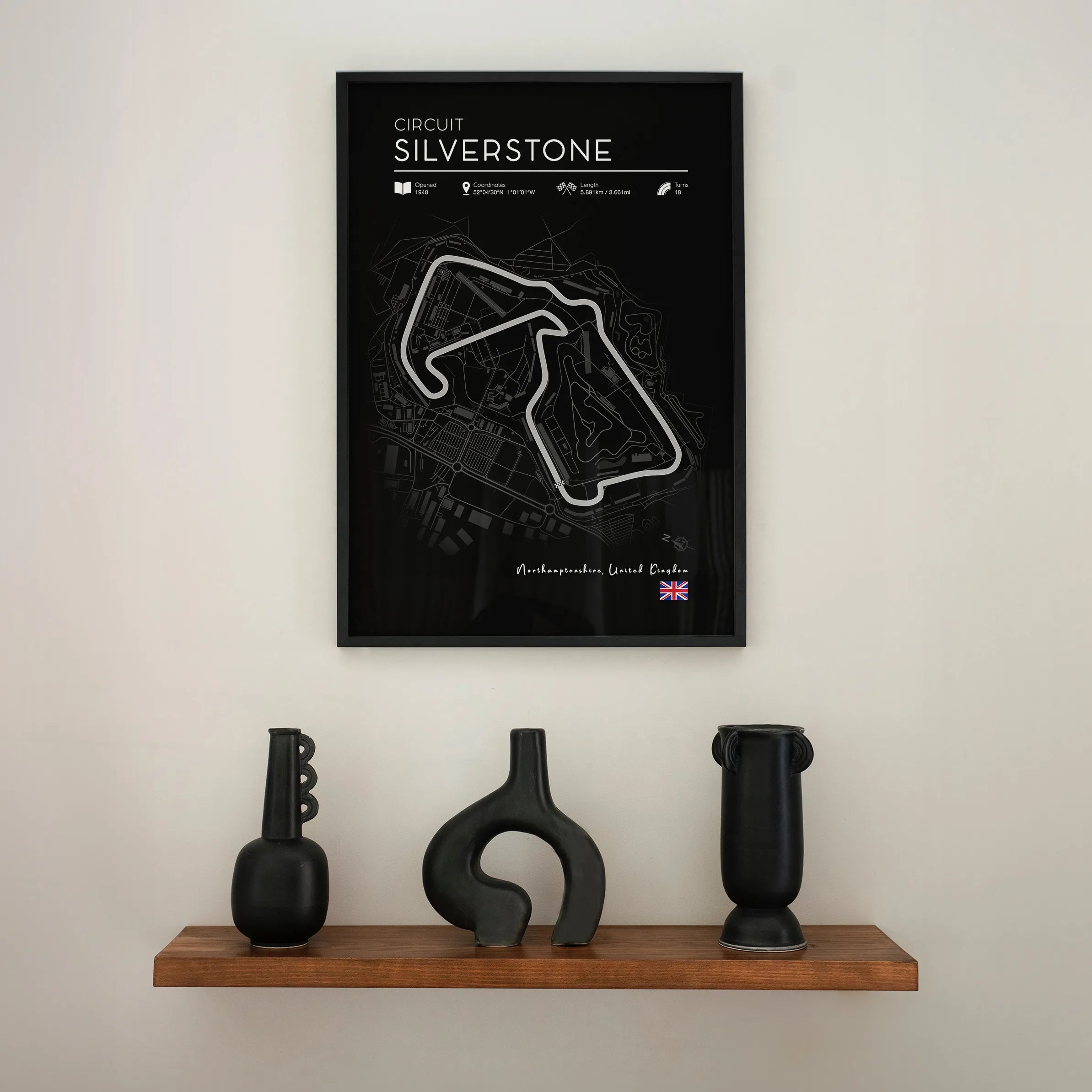 Silverstone Circuit Formula 1 Poster – Iconic F1 Wall Art