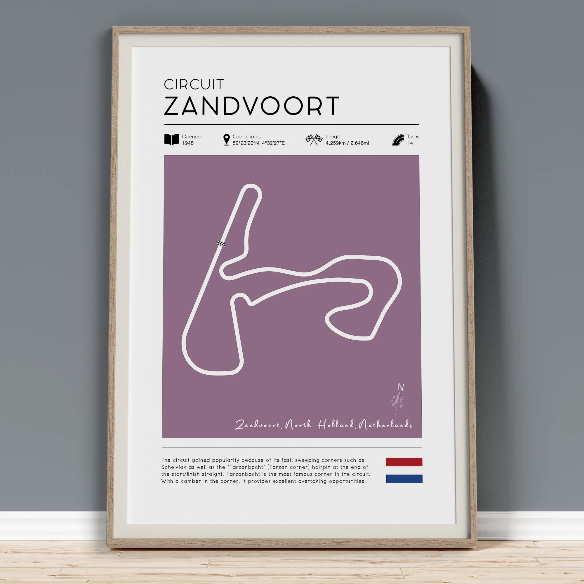 Zandvoort Dutch Grand Prix Vintage F1 Poster