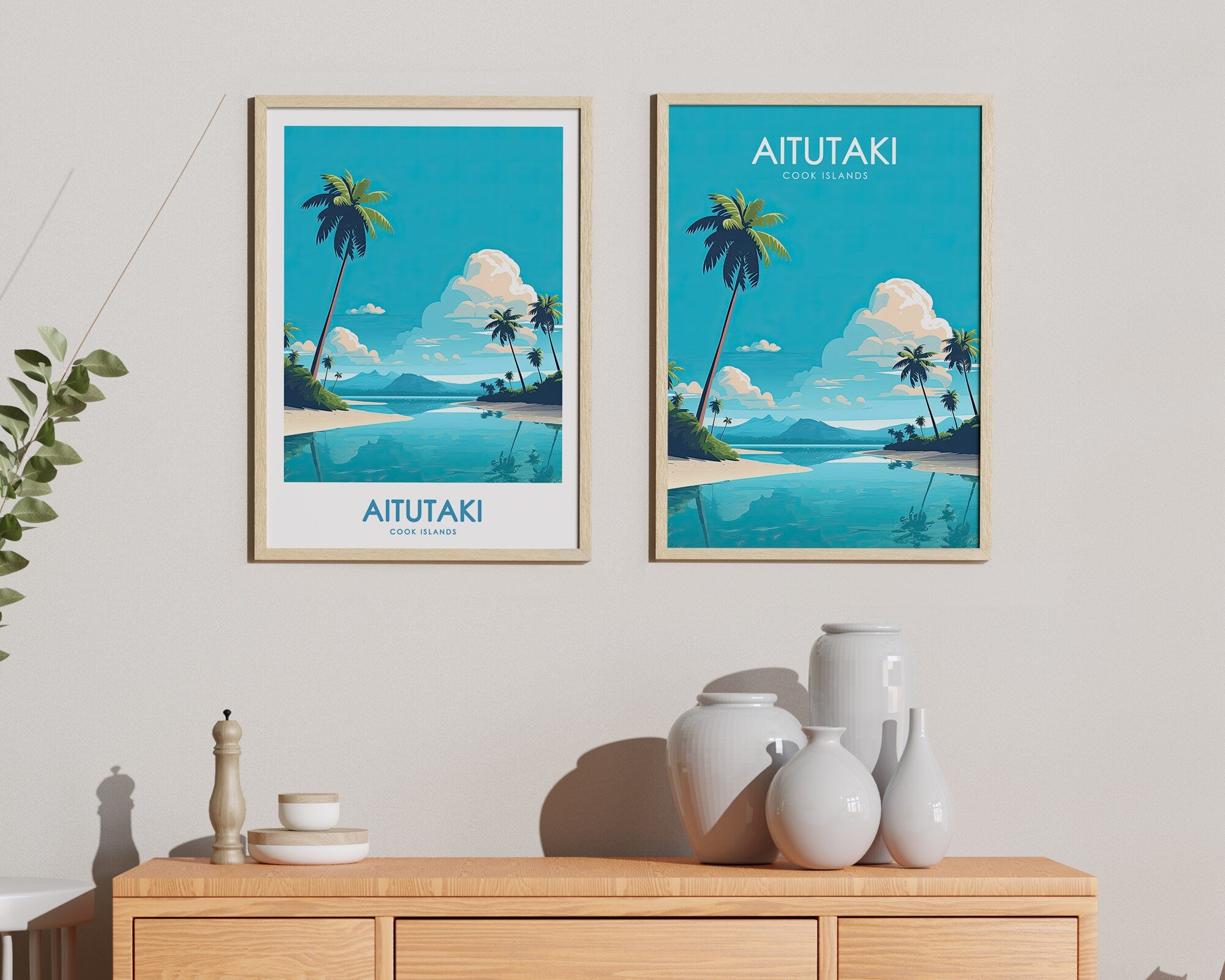 Aitutaki, Cook Islands Travel Poster