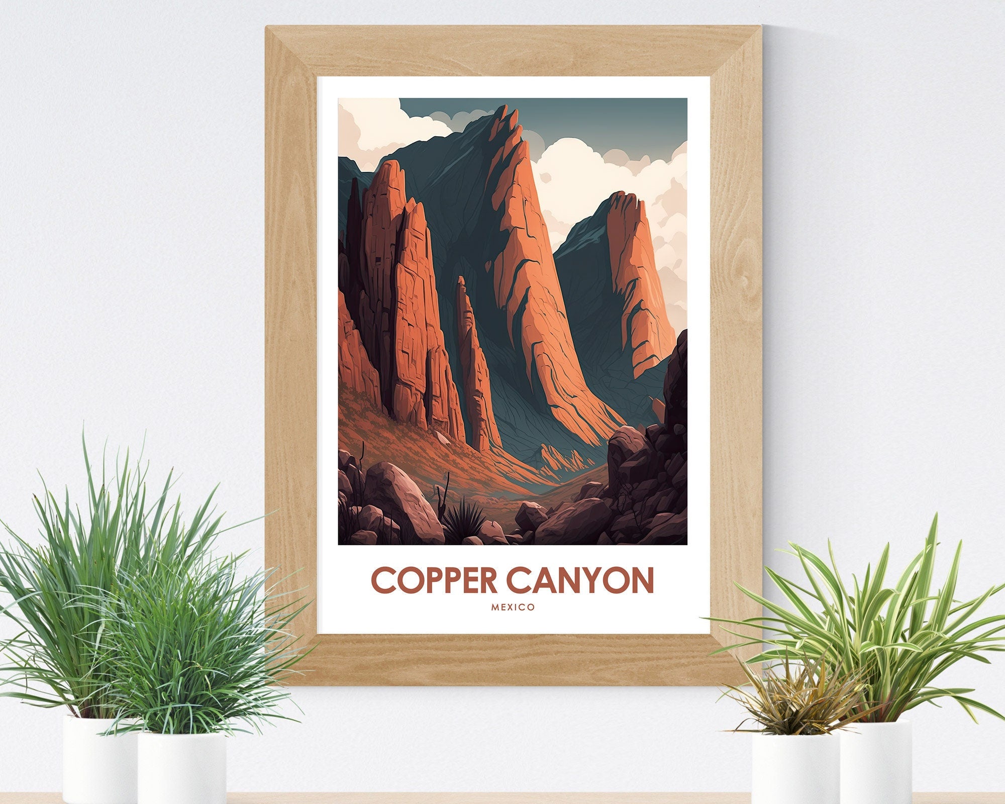 Copper Canyon Mexico Travel Poster