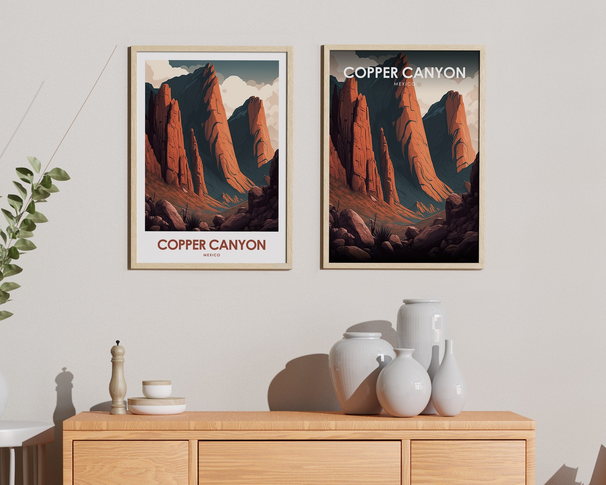 Copper Canyon Mexico Travel Poster