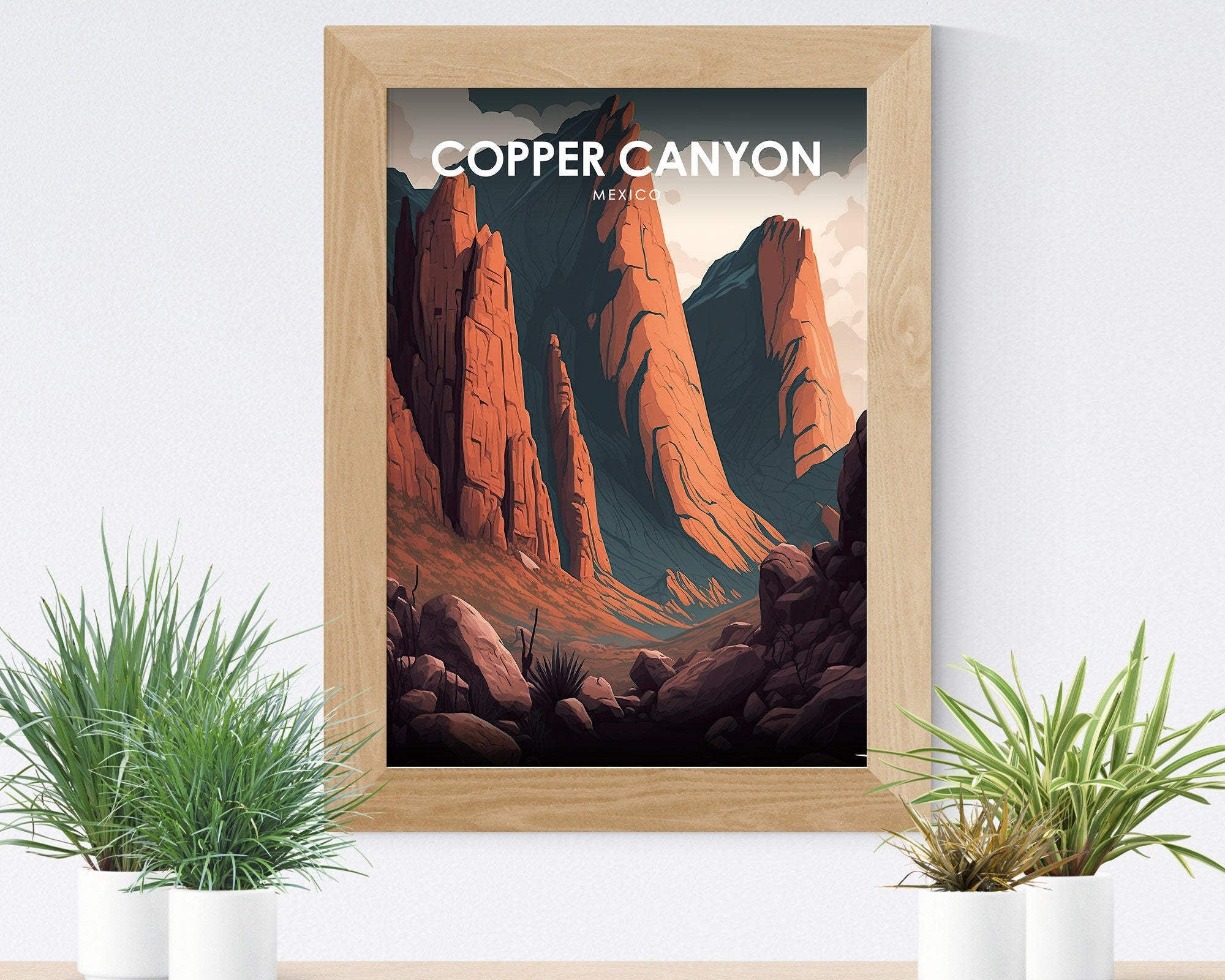 Copper Canyon Mexico Travel Poster